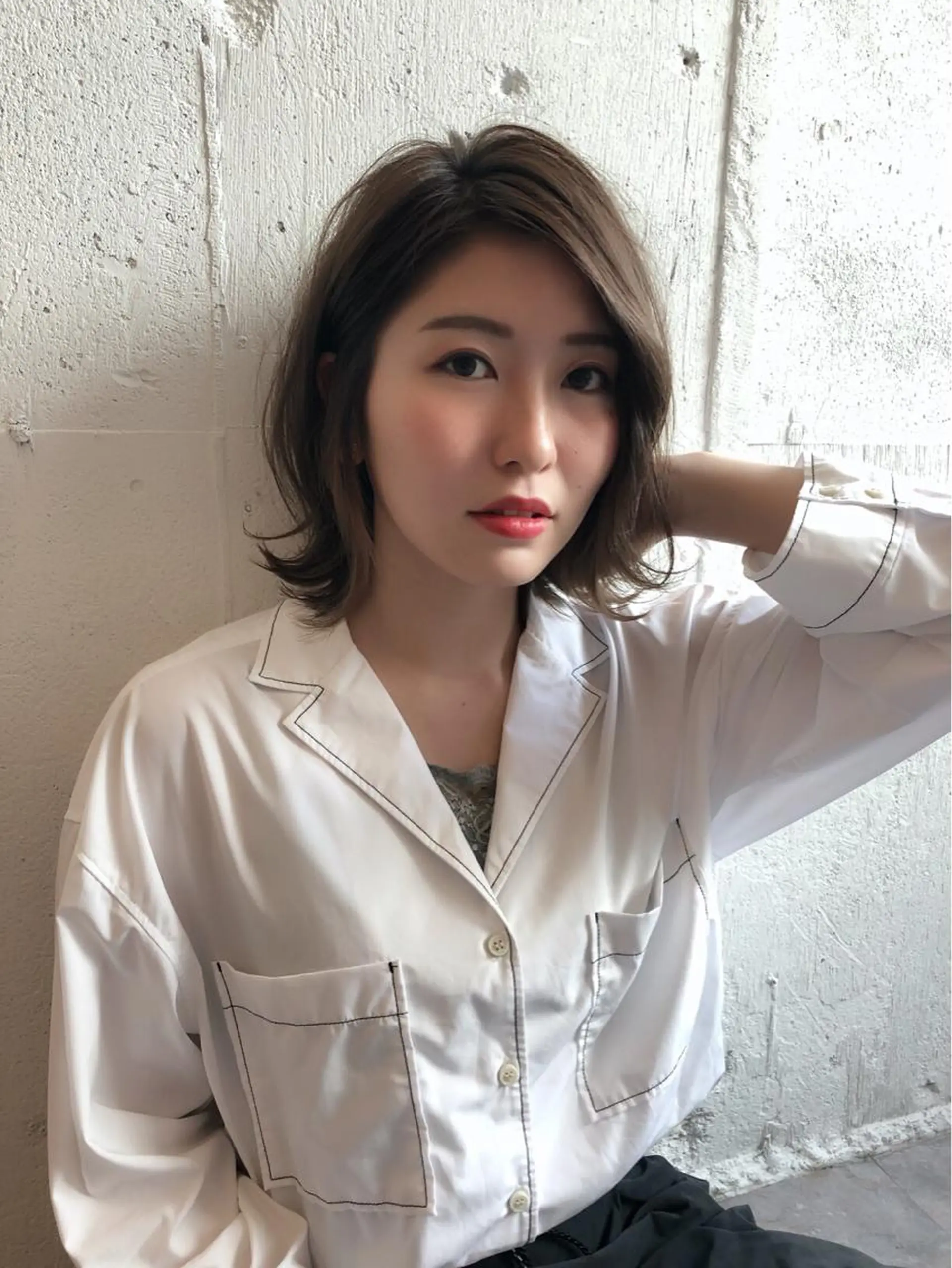 ミディアム あらき ちさとのヘアスタイル