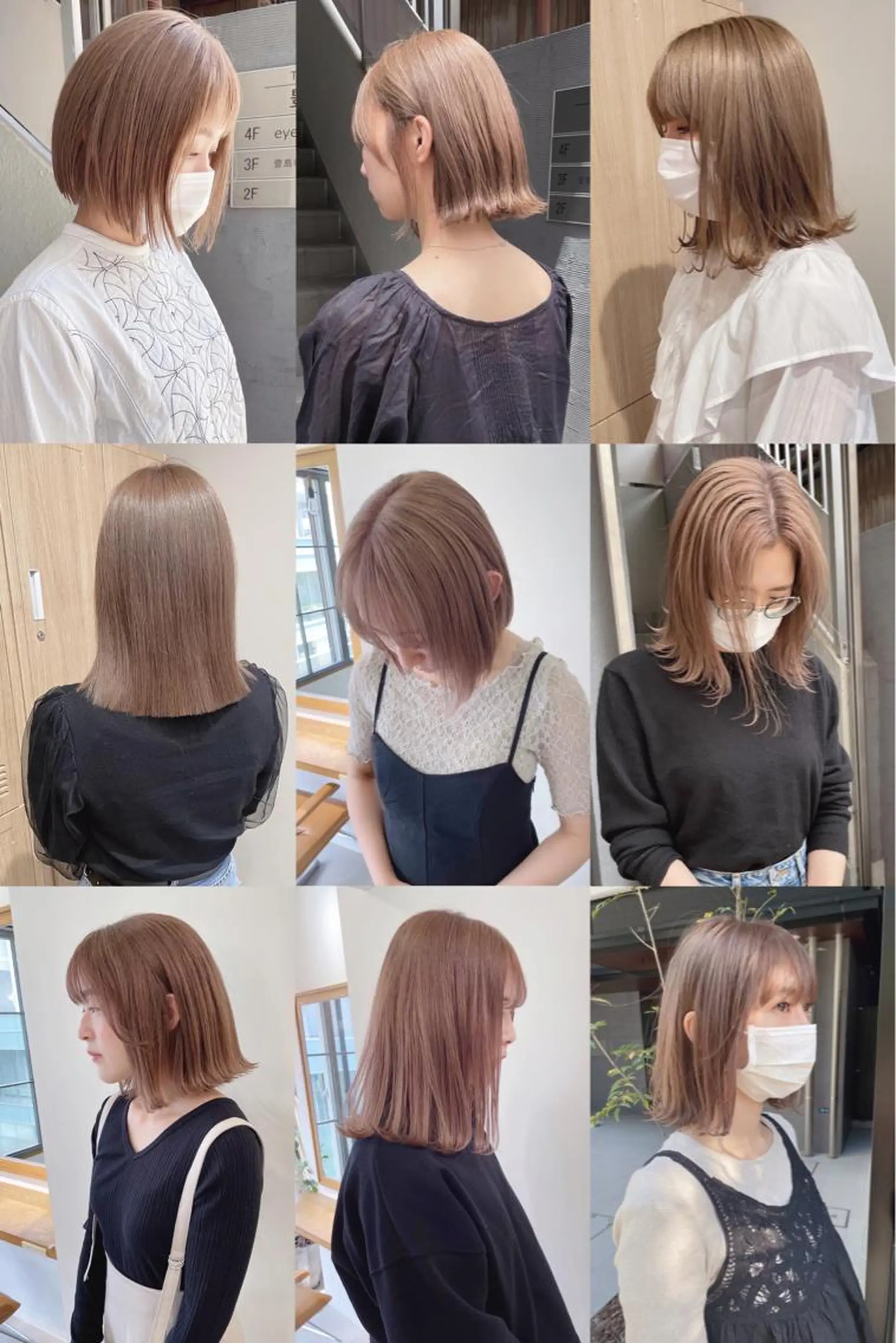 ミディアム カット ヘアカラー トリートメント ボブ/レイヤー 🌟梅田盛一🌟のヘアスタイル