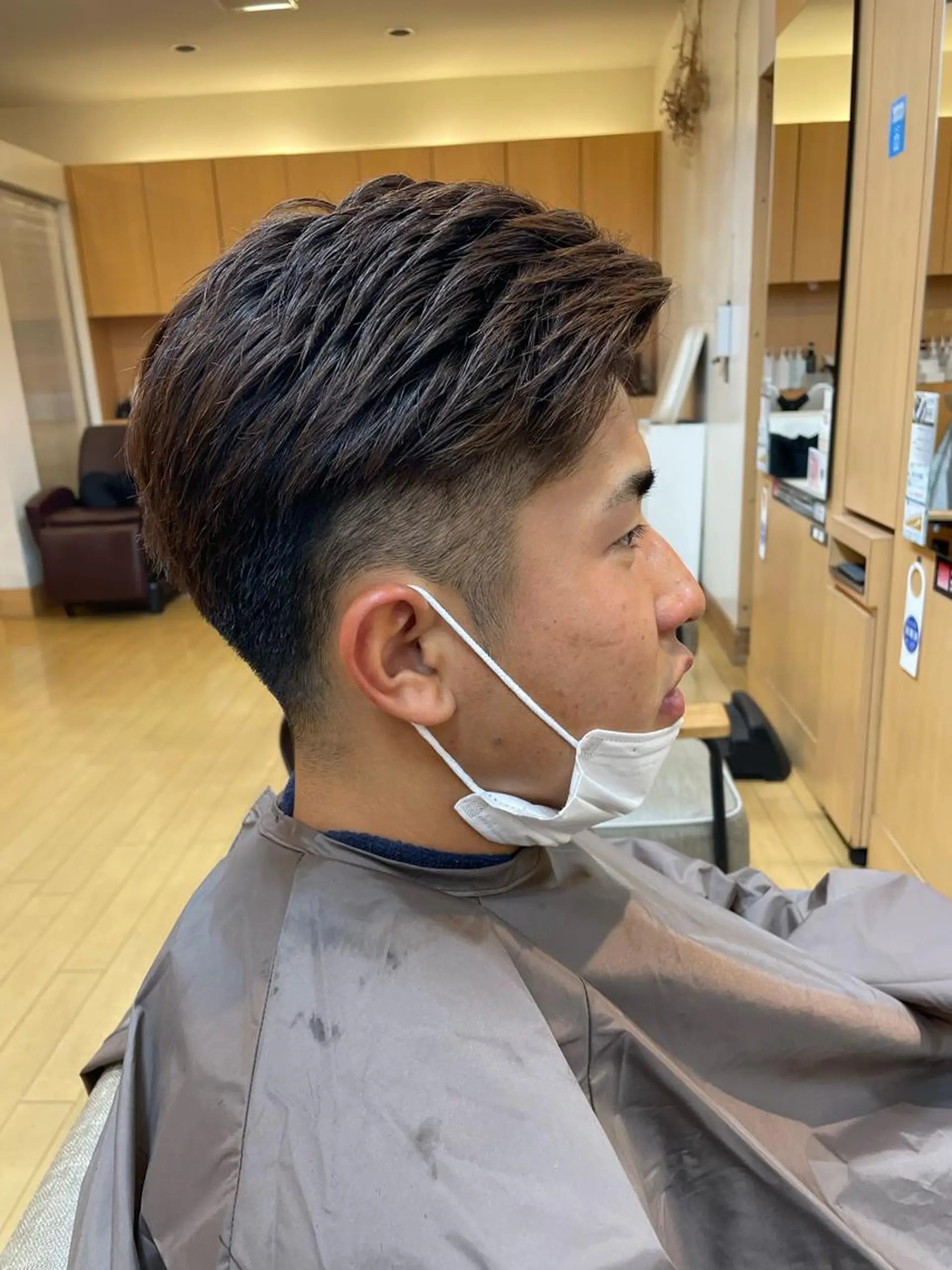 メンズ アップバング 韓国ヘア 🤍中西麻友🤍のヘアスタイル