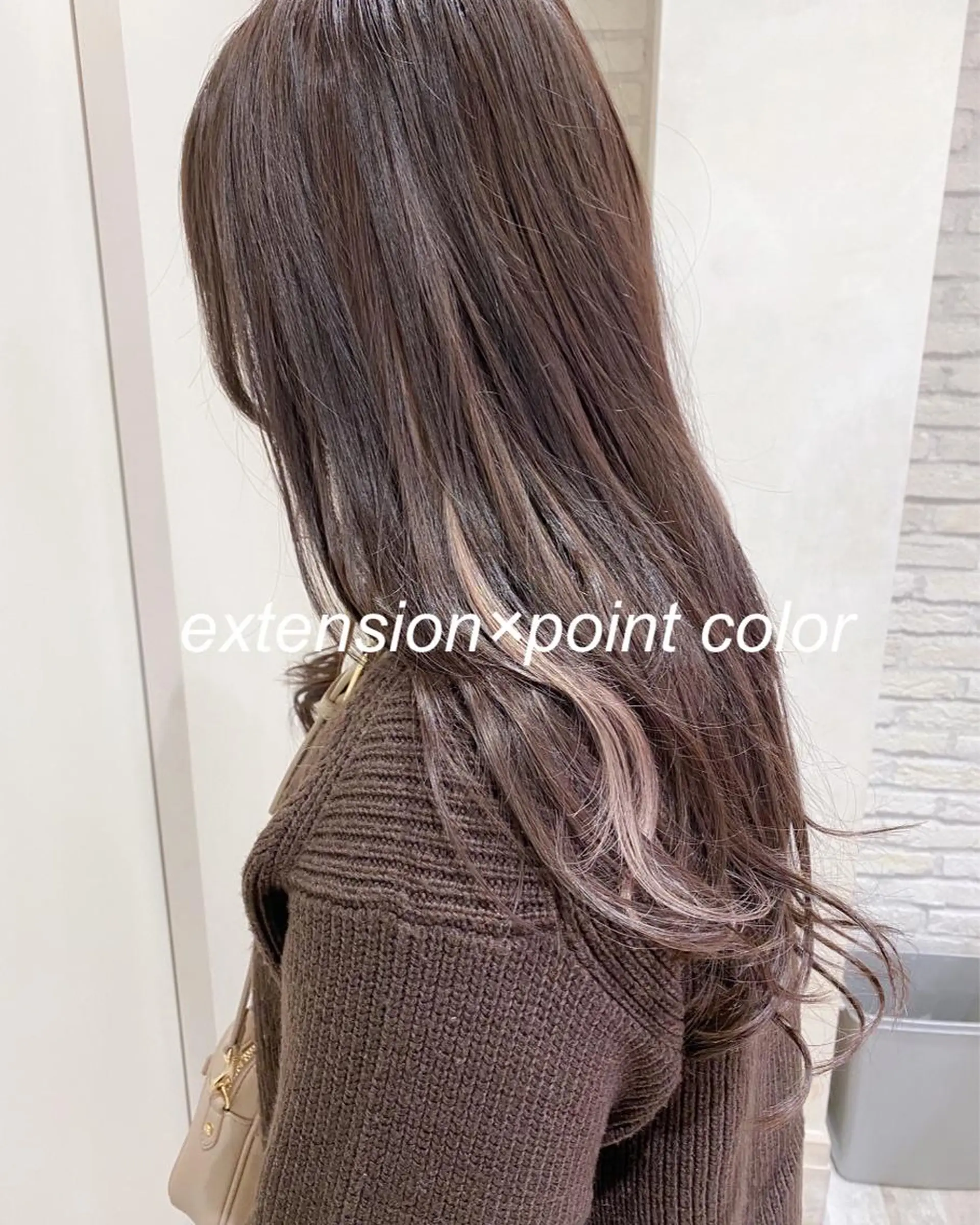 ロング エクステ カット エクステ 横浜🍒ルーツカラー エクステ／RIEのヘアスタイル