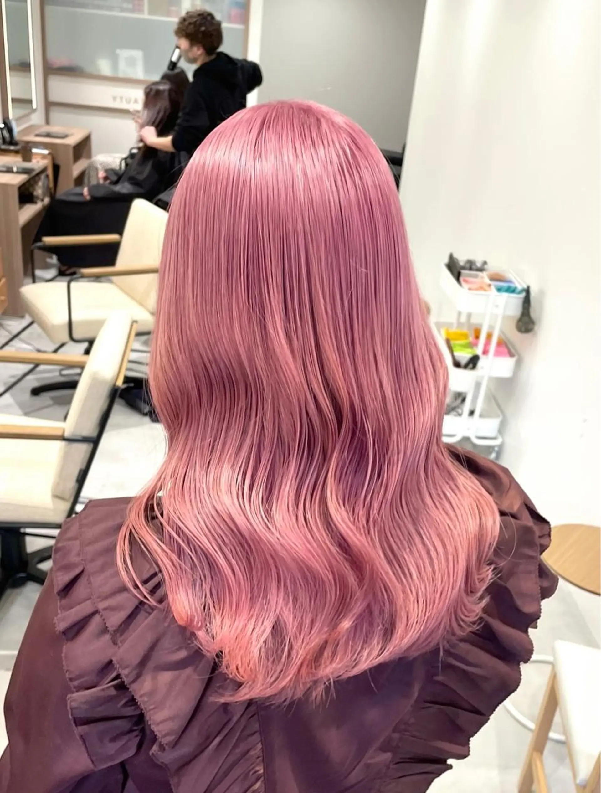ロング カラー カット ヘアカラー トリートメント 🎀透明感カラー🎀 mikaのヘアスタイル