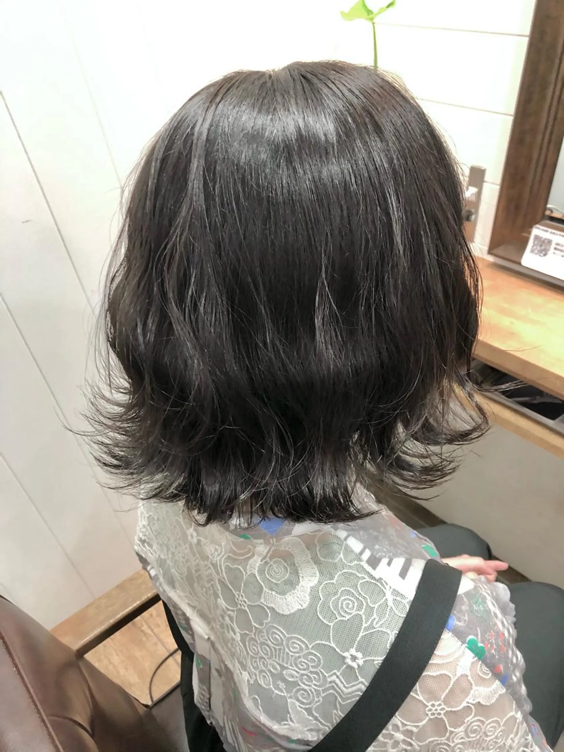 ミディアム カット ヘアカラー 清永 隆二のヘアスタイル