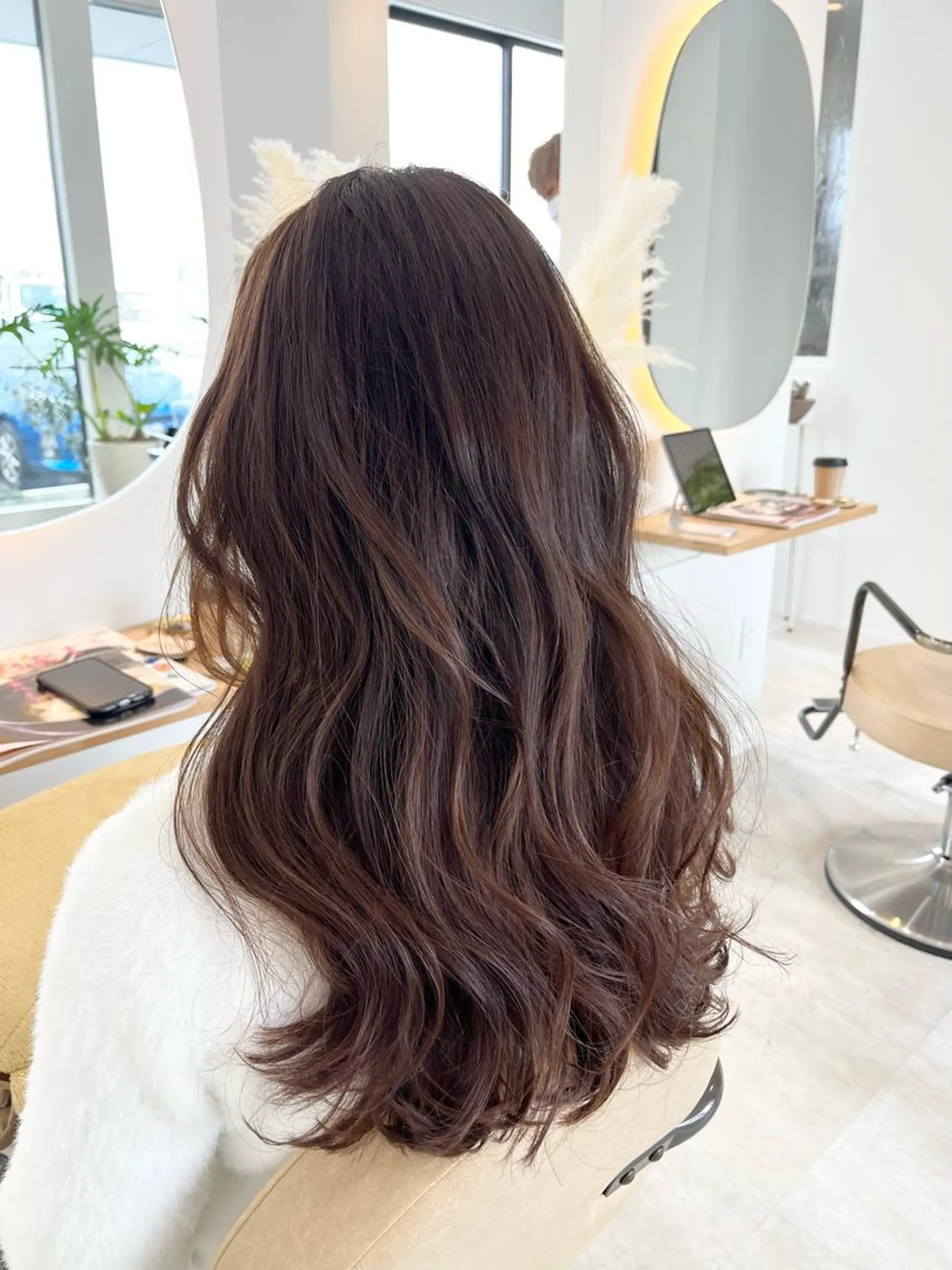 ロング 加藤 明香里のヘアスタイル