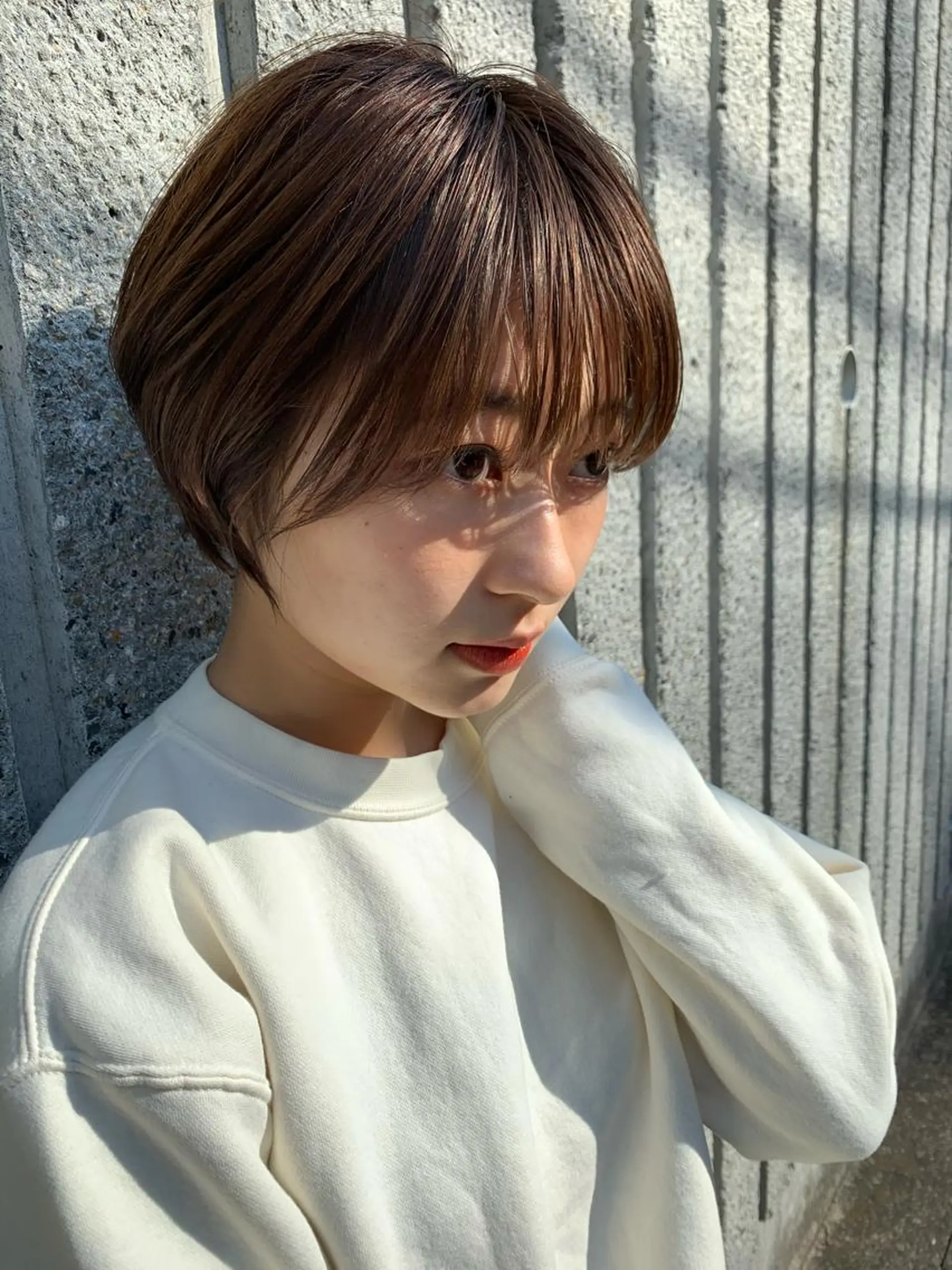 ショート カラー ショートヘア 柔らか透け感カラー 🌿ムロヤリョウスケのヘアスタイル