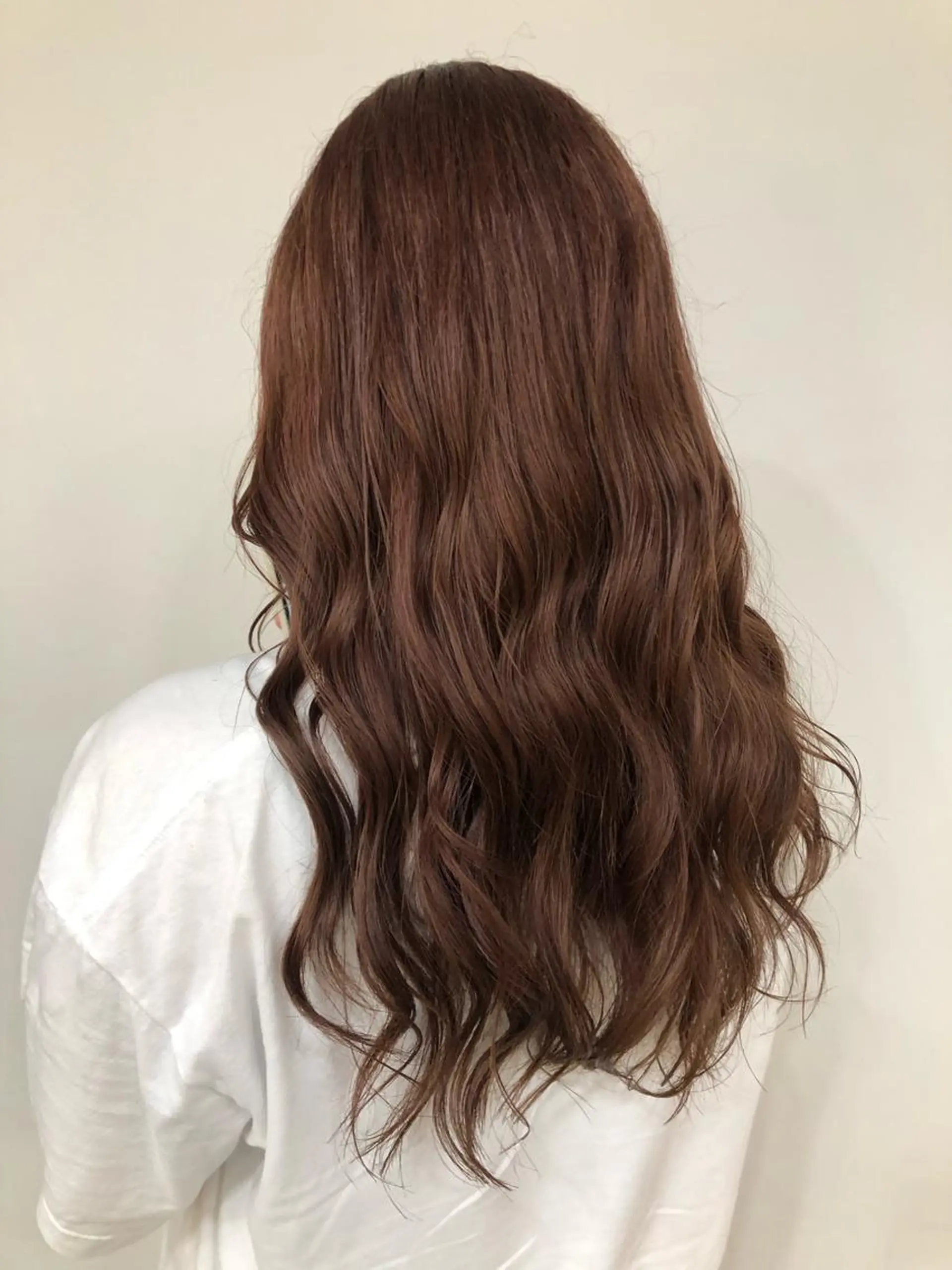 カラー ブラウンカラー ピンクカラー 縮毛矯正 ヘアカラー 杉林 莉沙のヘアスタイル