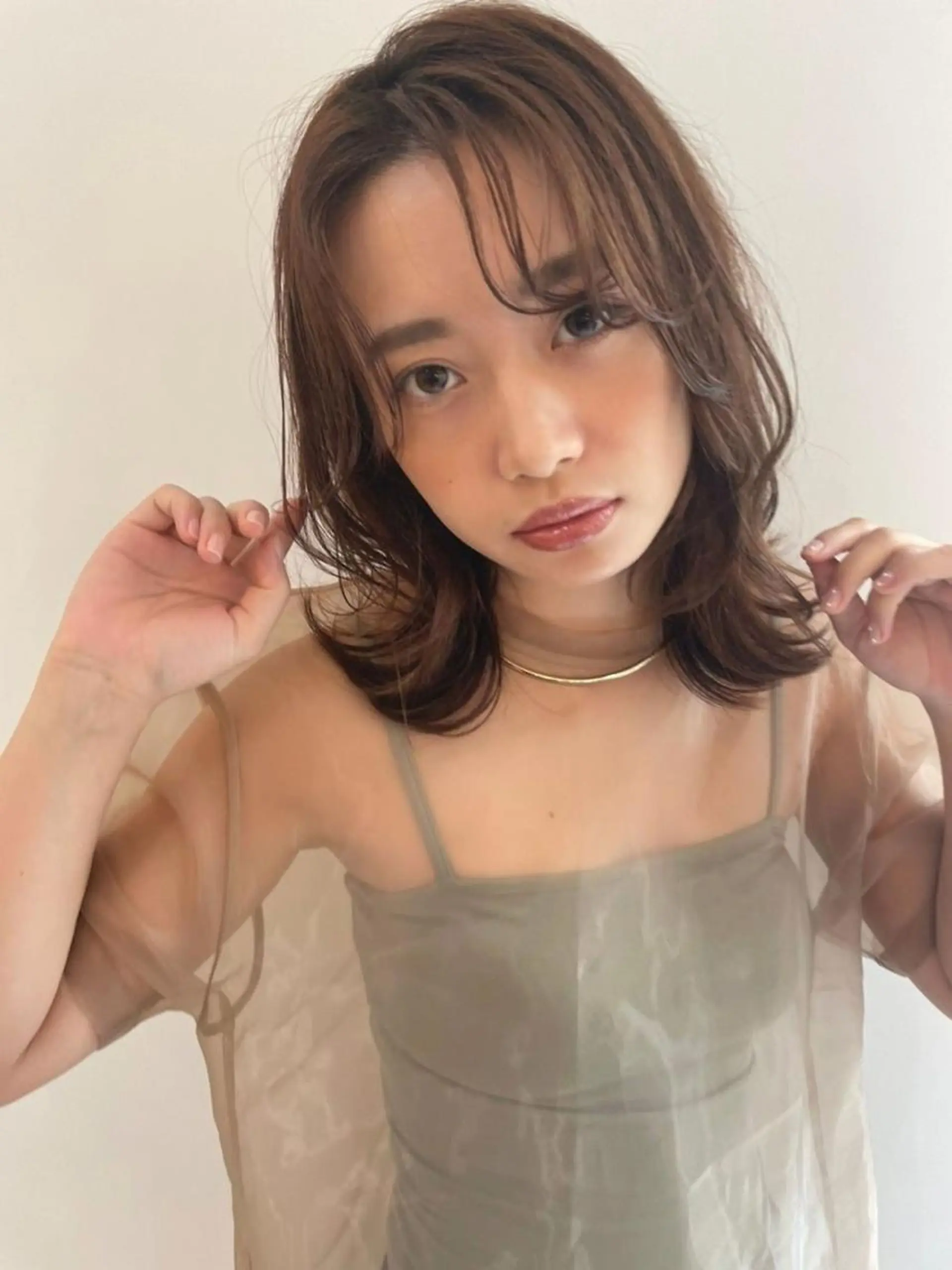 ミディアム カラー パーマ ヘアアレンジ カット ヘアカラー トリートメント ヘッドスパ "オトナ髪”/ LAKA TOCCAのヘアスタイル