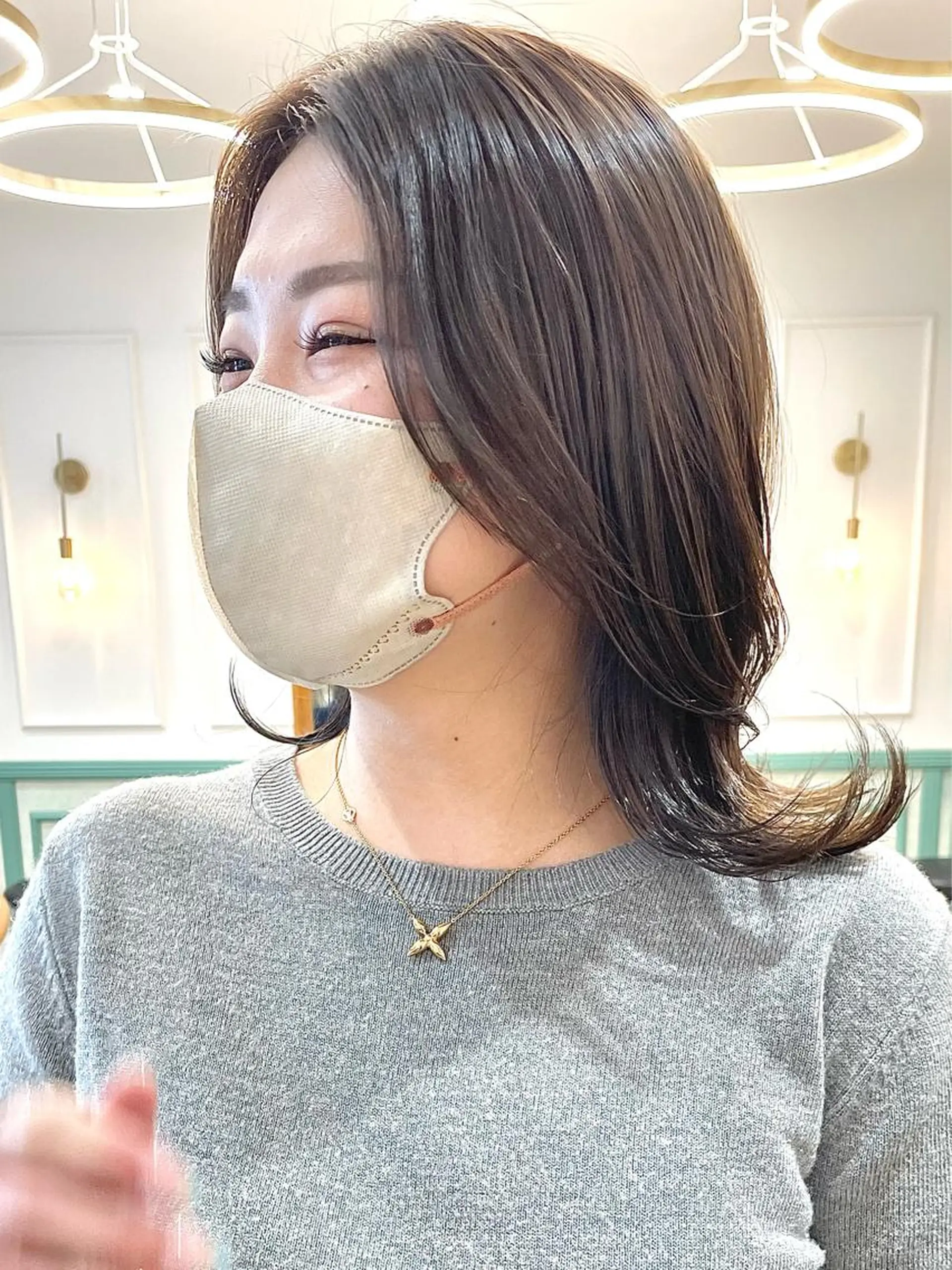 ミディアム カラー カット ヘアカラー トリートメント 360°キレイな ショートカットのヘアスタイル