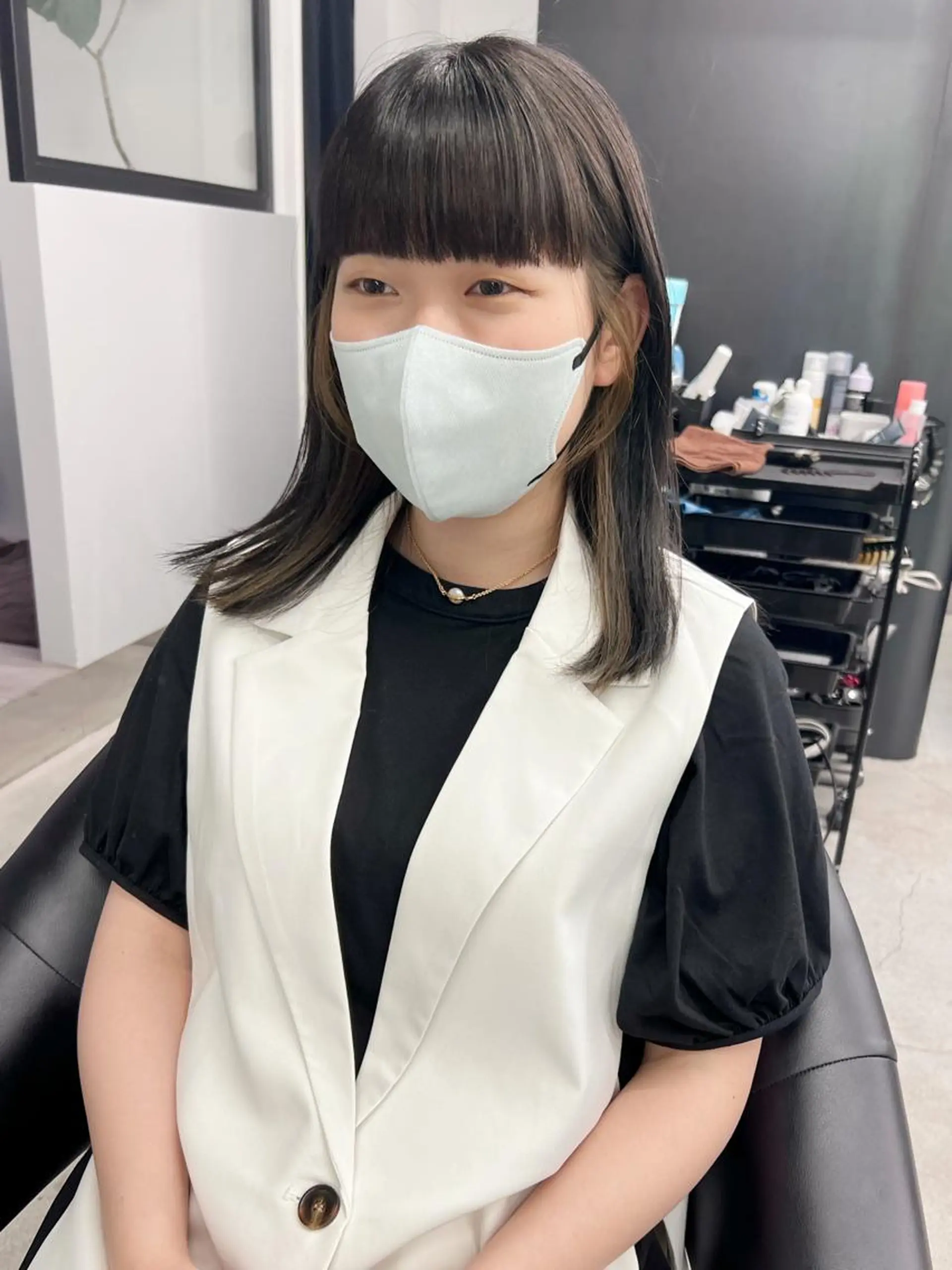 セミロング カラー カット ヘアカラー トリートメント kimika🥑 メンズ/髪質改善のヘアスタイル