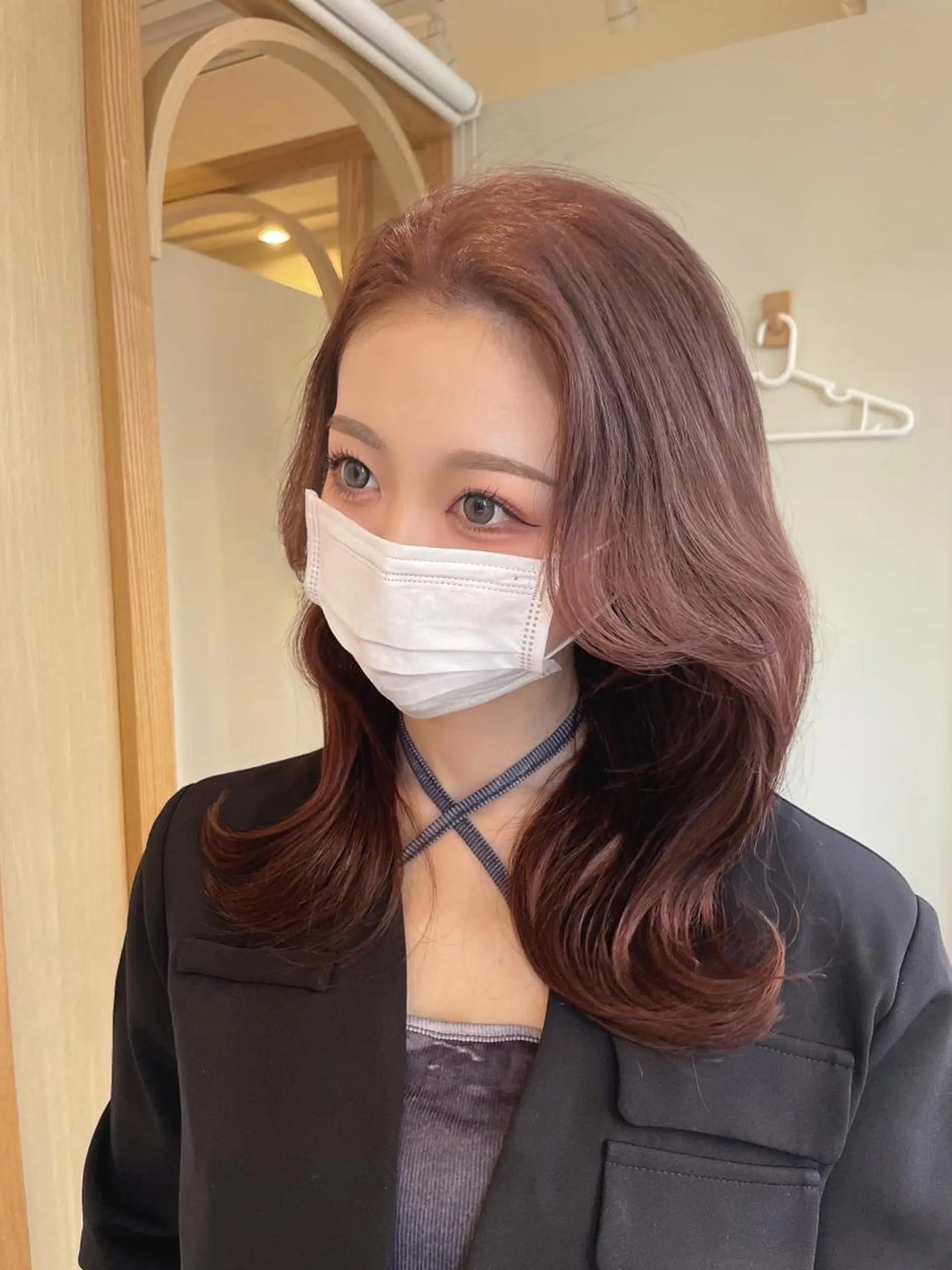 セミロング 韓国風ヘア カット ヘアカラー times salon所属・ショートと髪質改善 達人⭐️村上将梧のヘアスタイル