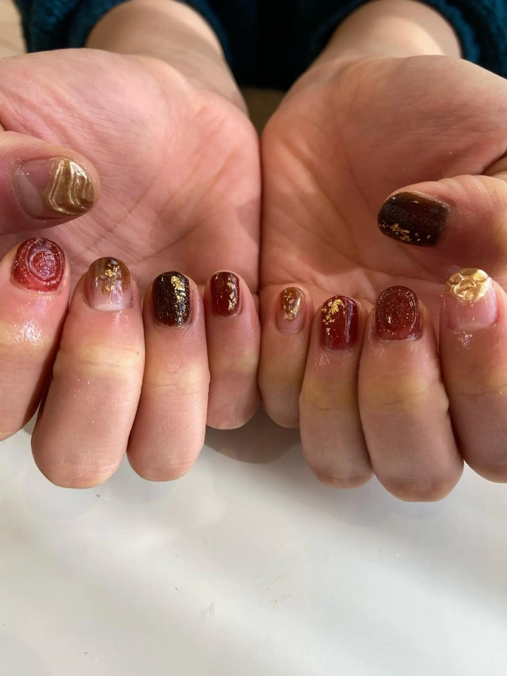 ネイル 韓国風✨髪質改善✨ 縮毛矯正✨松浦知奈美のヘアスタイル