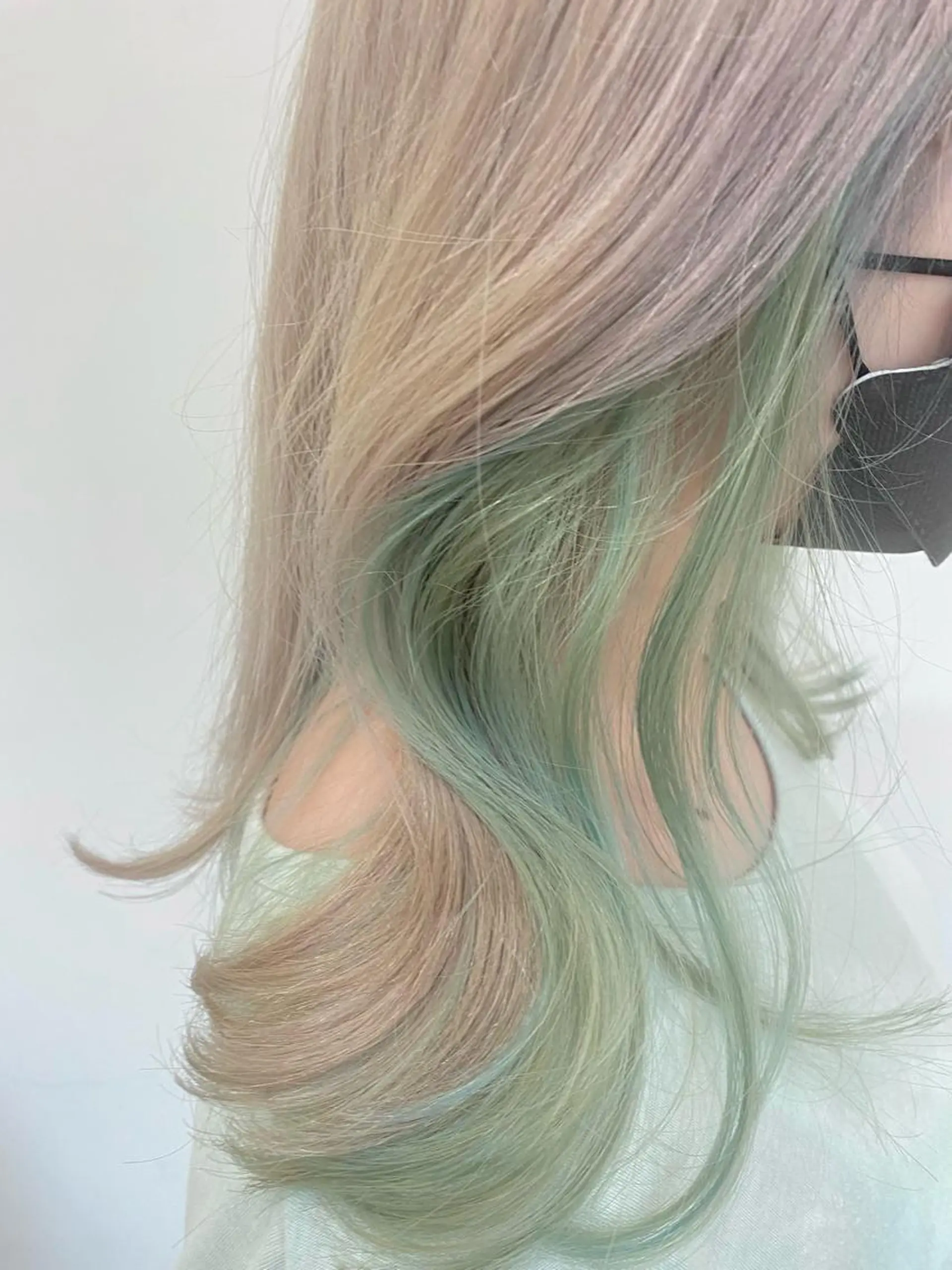 ロング ヘアカラー トリートメント akina＊ブリーチ ♡トレンドヘアのヘアスタイル