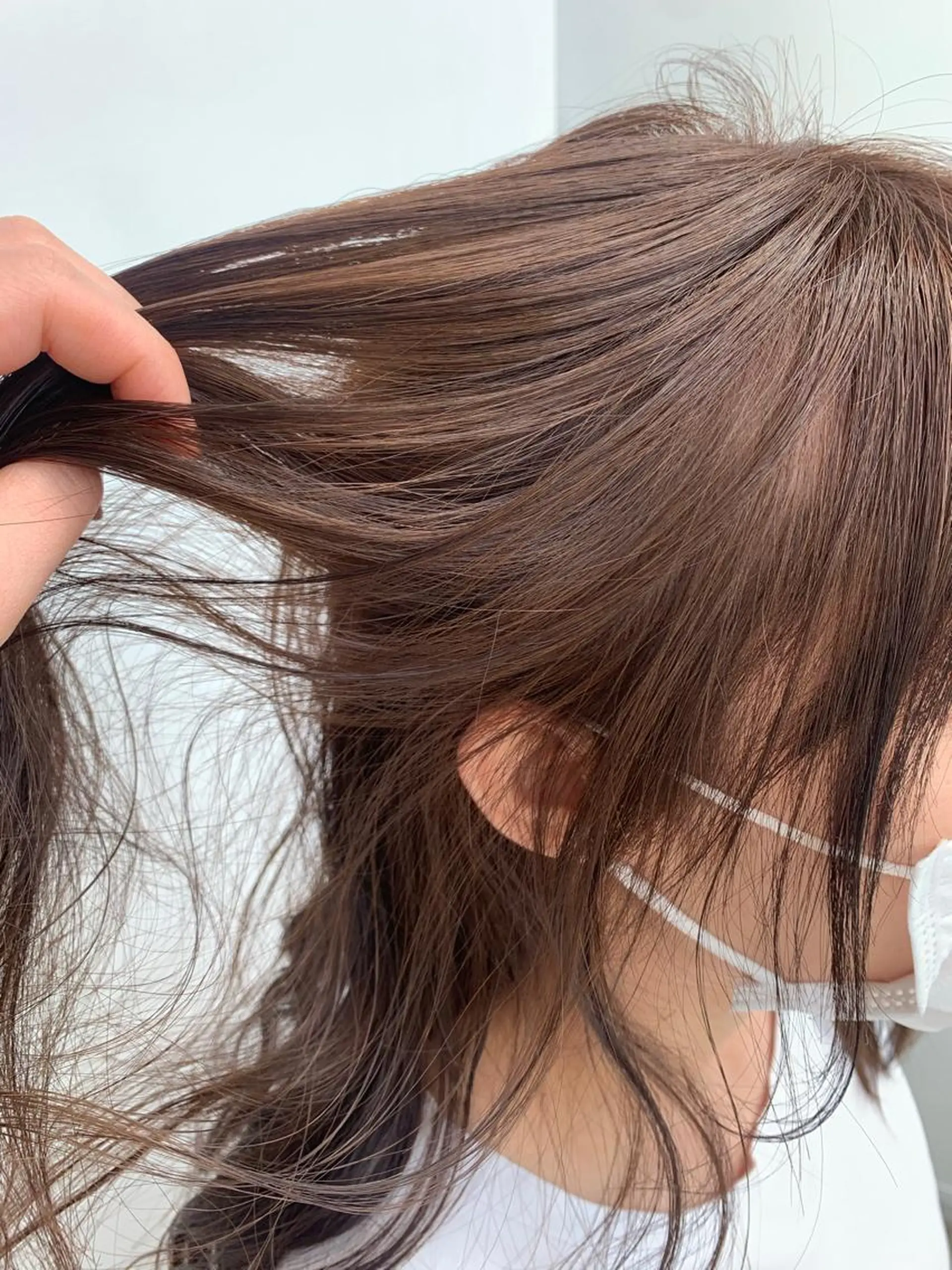 セミロング 小顔カット/顔周り /メンズsaraのヘアスタイル