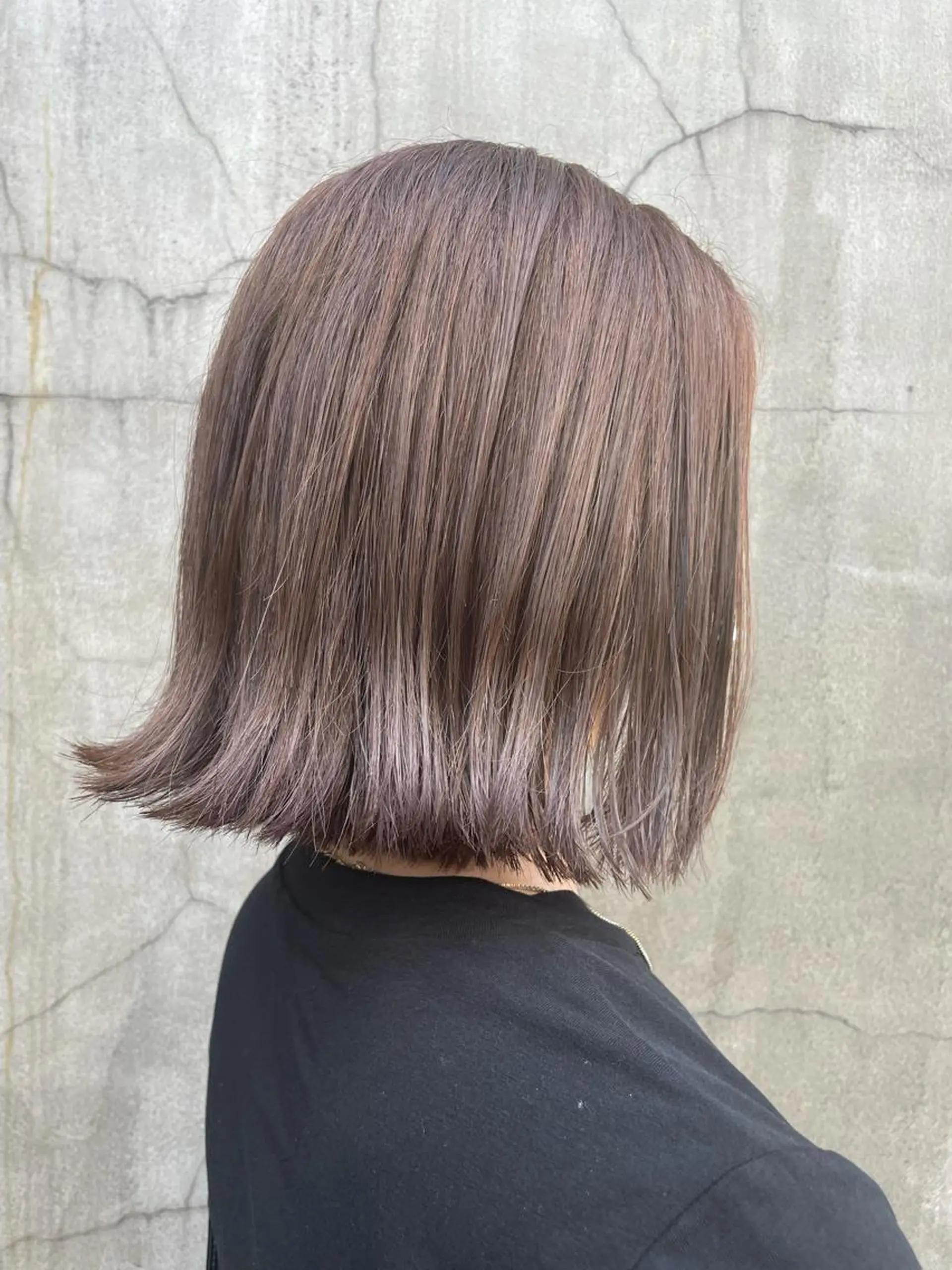 ショート カラー ヘアアレンジ 切りっぱなしボブ ボブ 髪質改善カラー&TR 縮毛矯正/弱酸性矯正のヘアスタイル