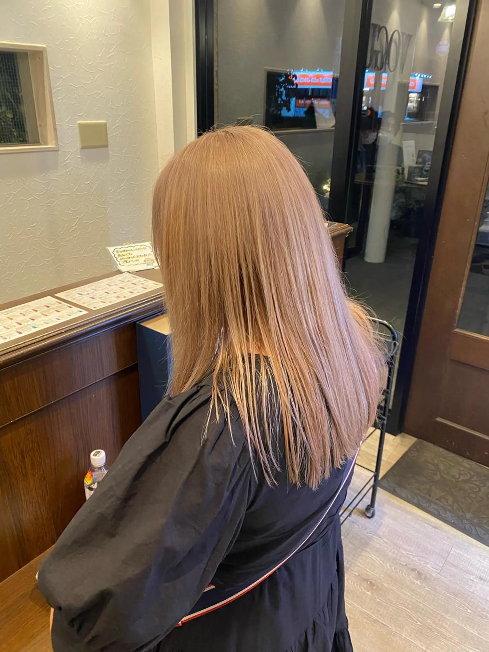 ロング カラー ベージュカラー ミルクティーベージュ 池田 健汰のヘアスタイル