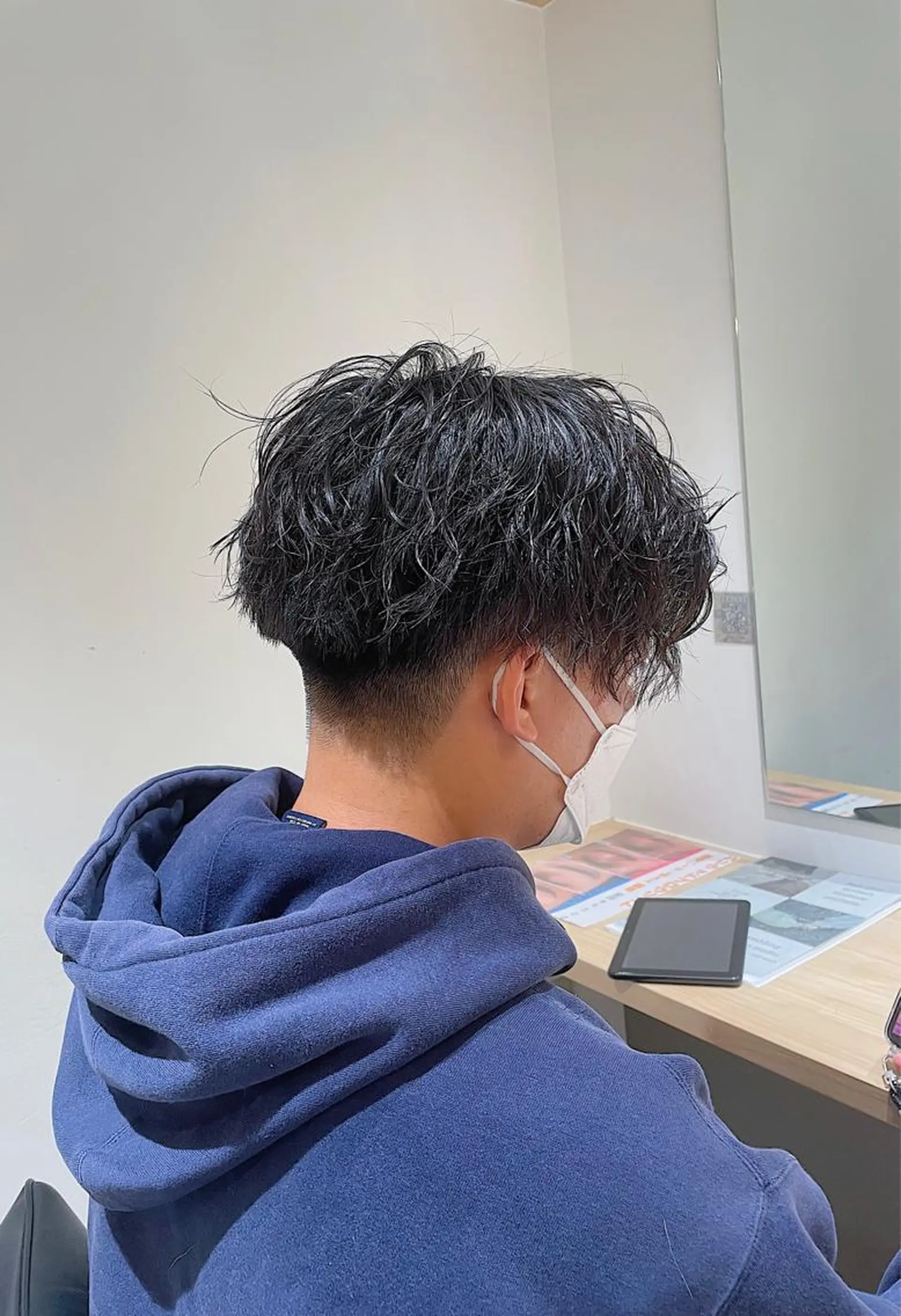 パーマ メンズ 升水 優太のヘアスタイル