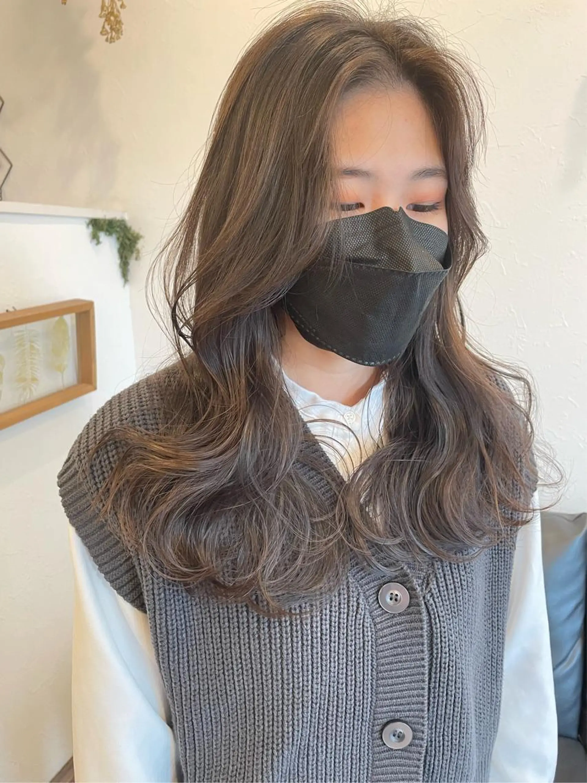 セミロング カラー 顔まわりレイヤー レイヤーカット カット トリートメント m ā l o.🌷 サカモトマイコのヘアスタイル