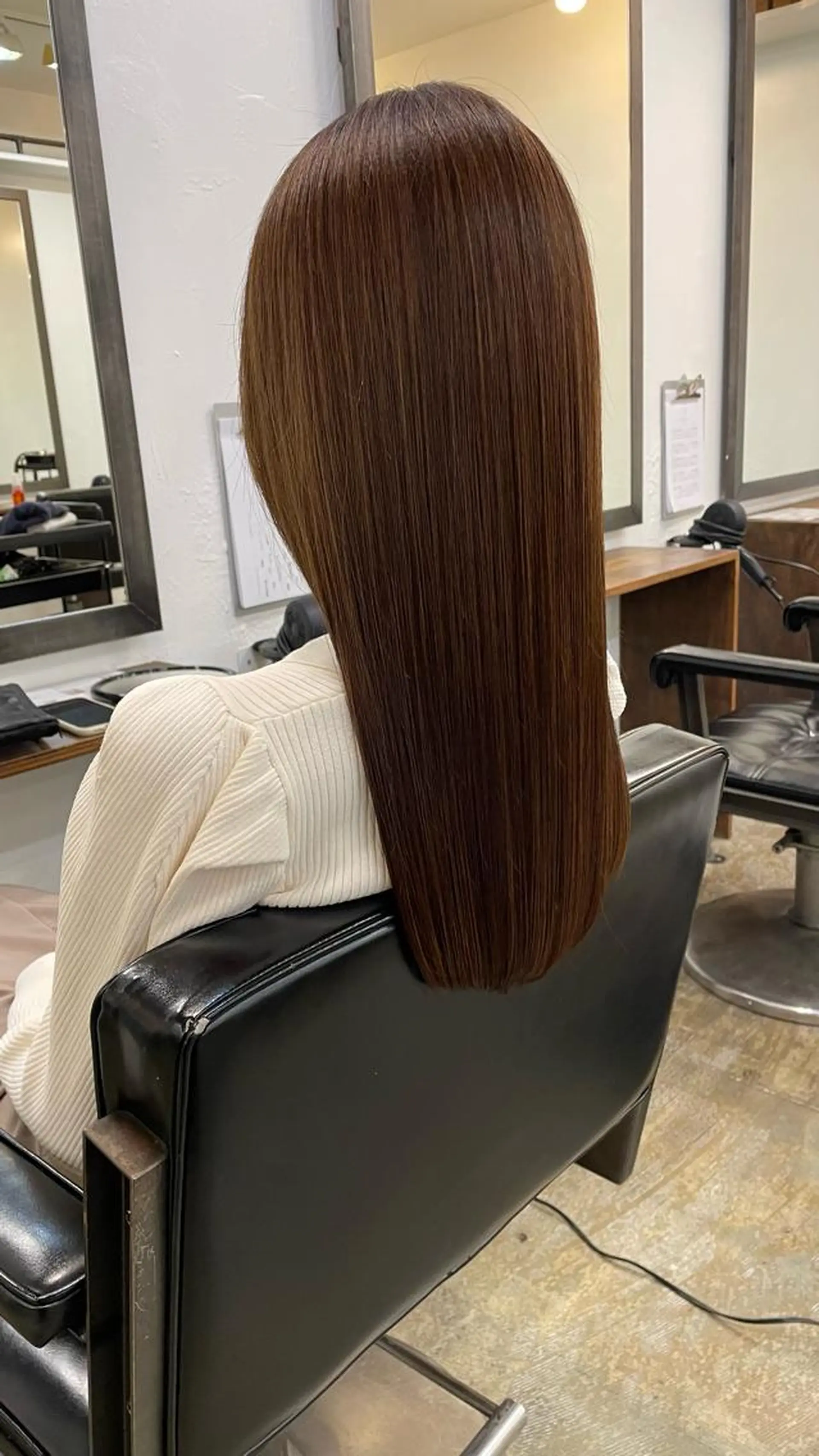 ロング カットモデル募集 長谷川のヘアスタイル