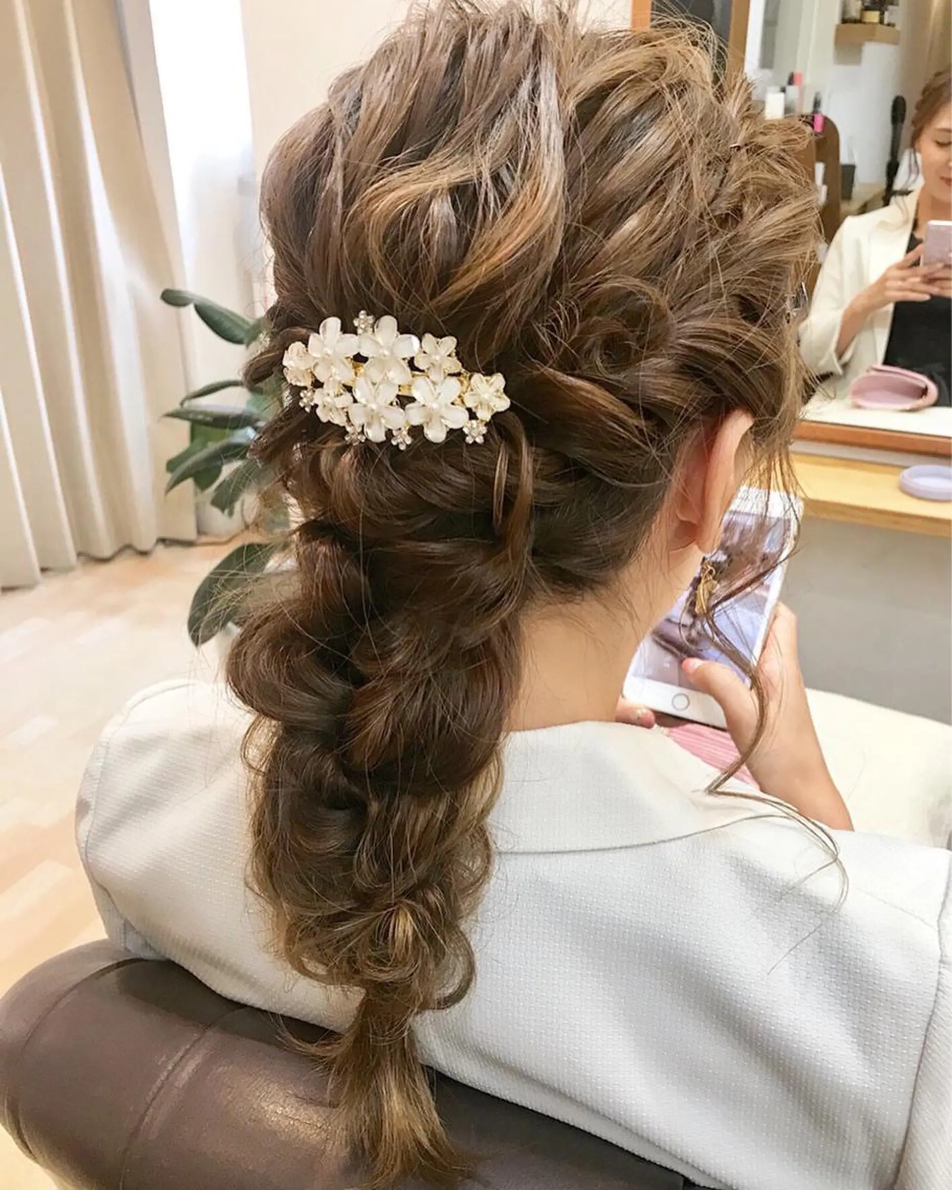 ロング ヘアアレンジ クニモトハルナ ボブ/柔らかカラーのヘアスタイル