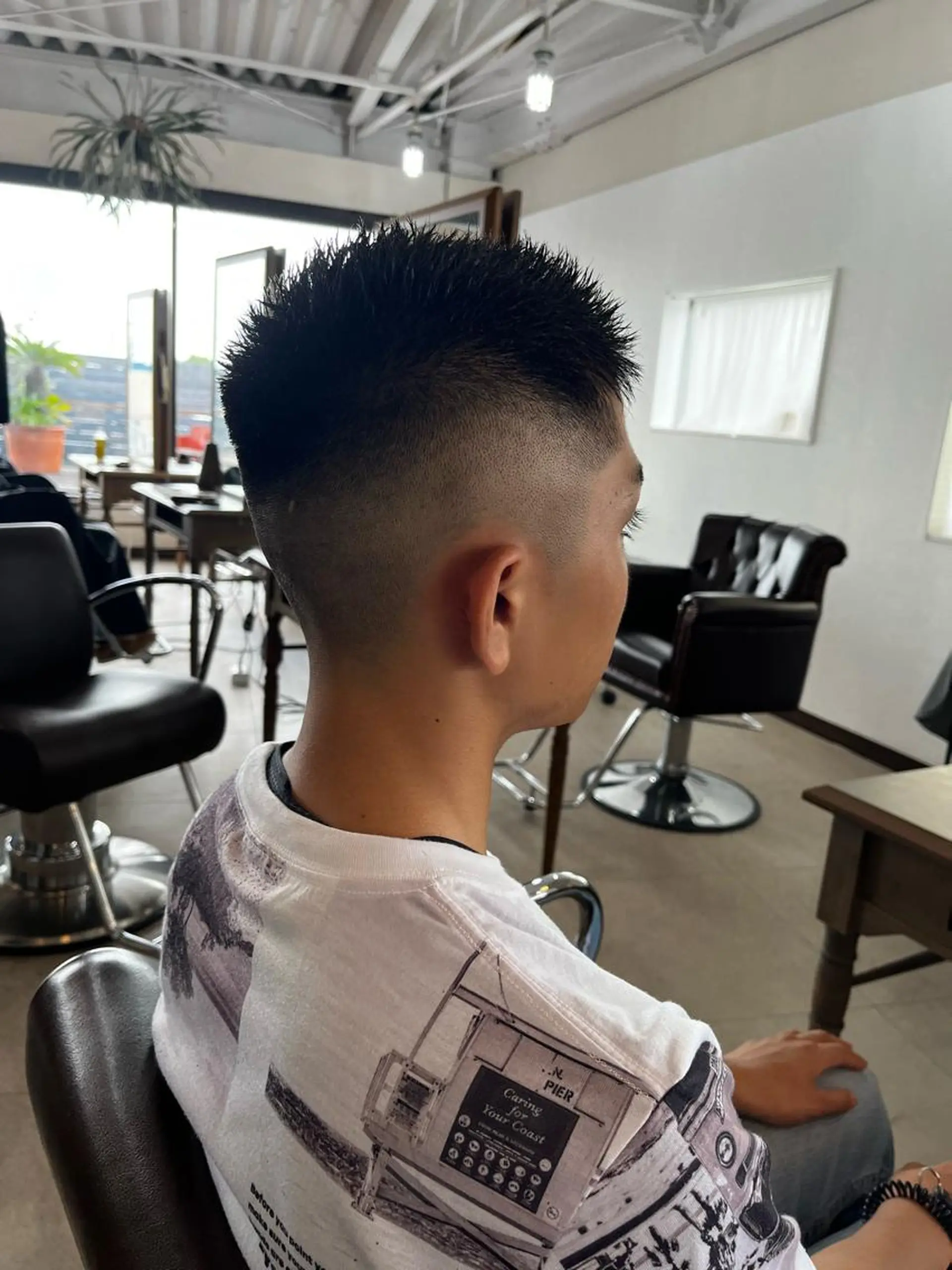 メンズ フェードカット カット 西村 歩真のヘアスタイル