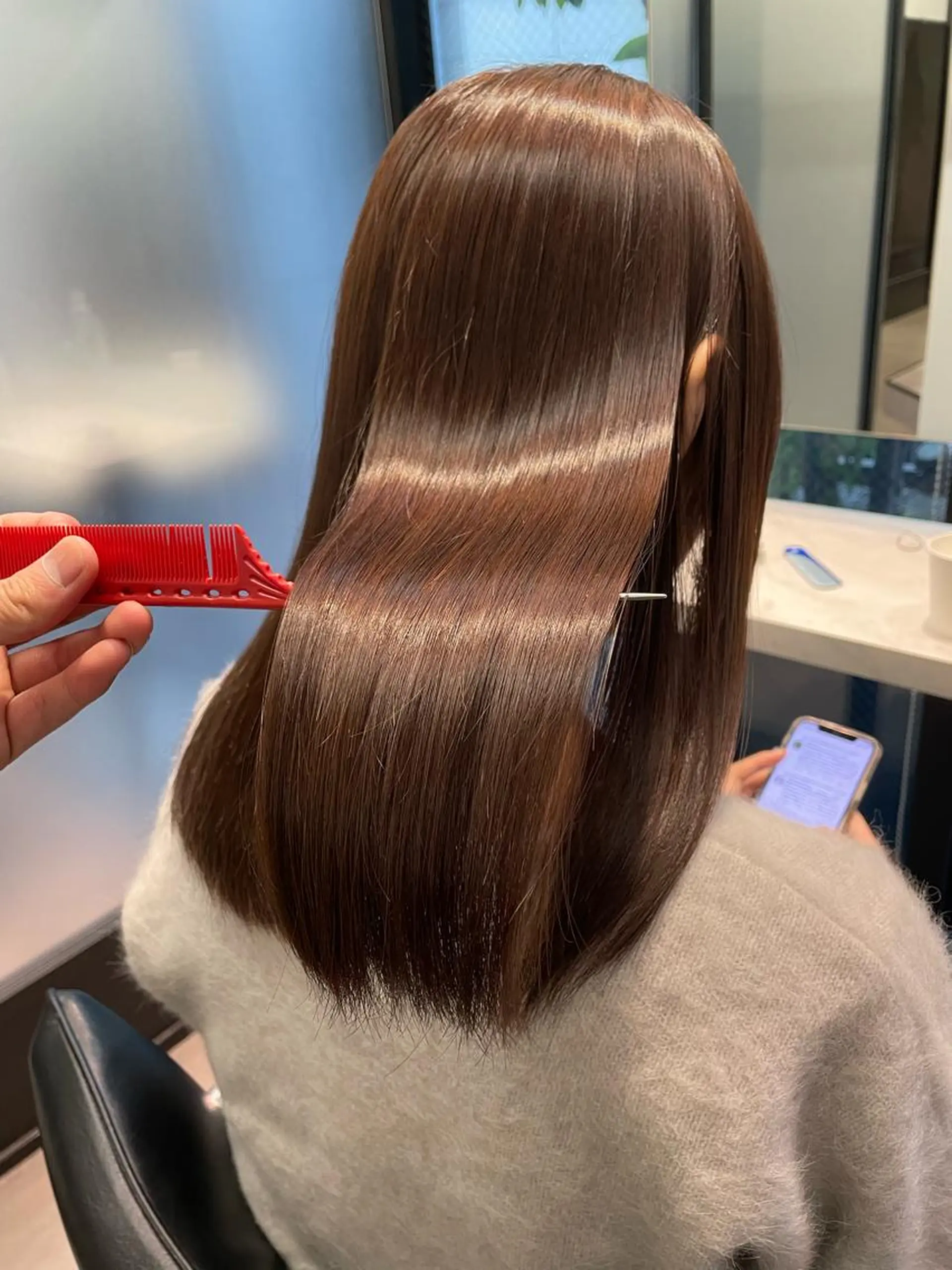 ミディアム カラー 韓国ヘア 店長NEGIのヘアスタイル