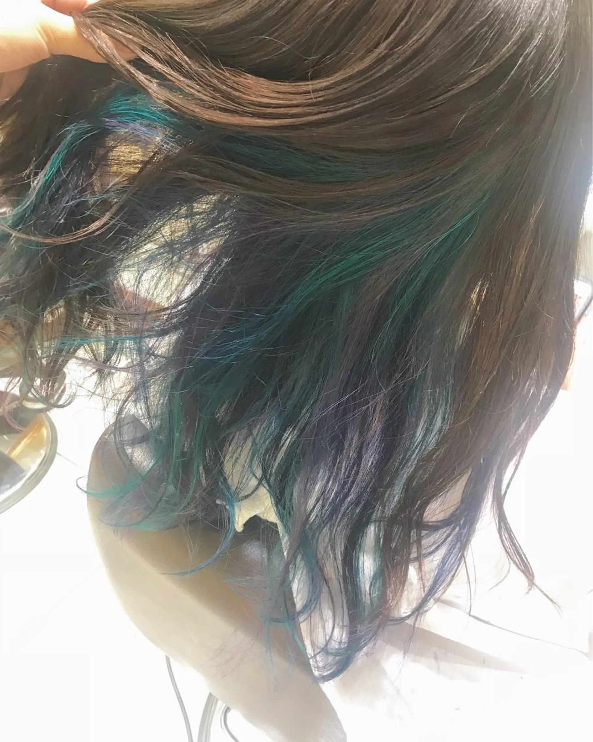 セミロング デジタルパーマ🫧 韓国風ヘア🫧サクラのヘアスタイル