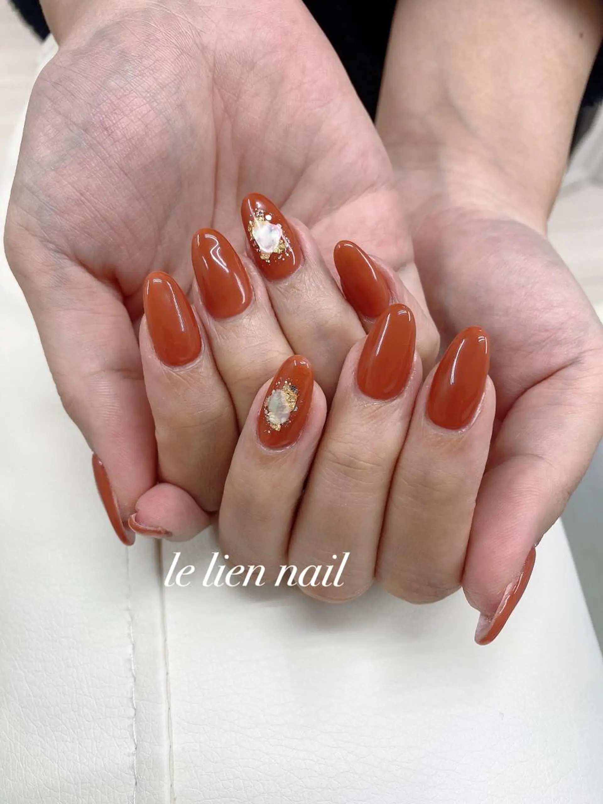 ネイル アートネイル オフィスネイル ワンカラーネイル シンプルネイル le lien nailのネイルデザイン