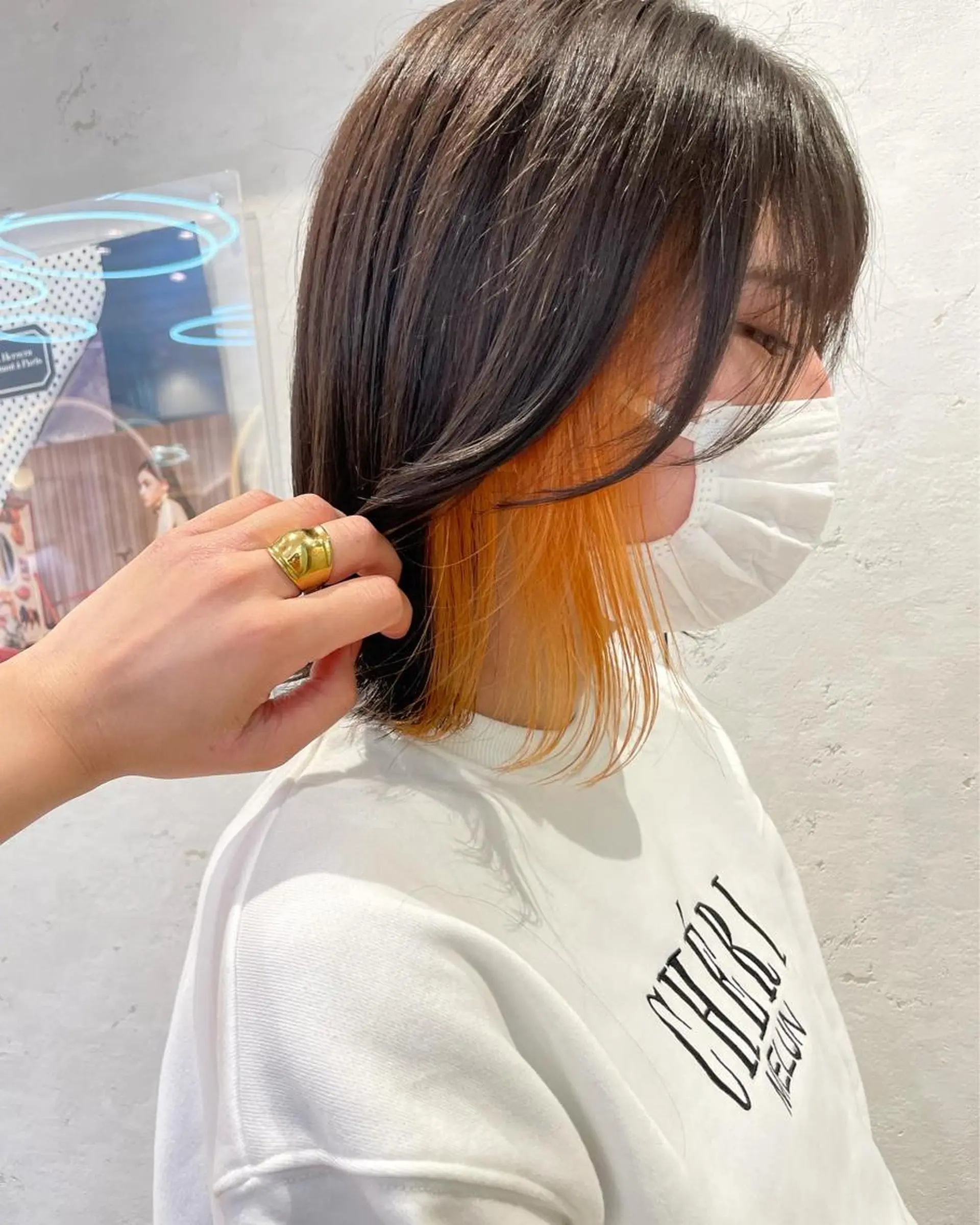 ミディアム カラー カット ヘアカラー トリートメント ♥️ブリーチ/ボブ/ レイヤー♥️maiのヘアスタイル