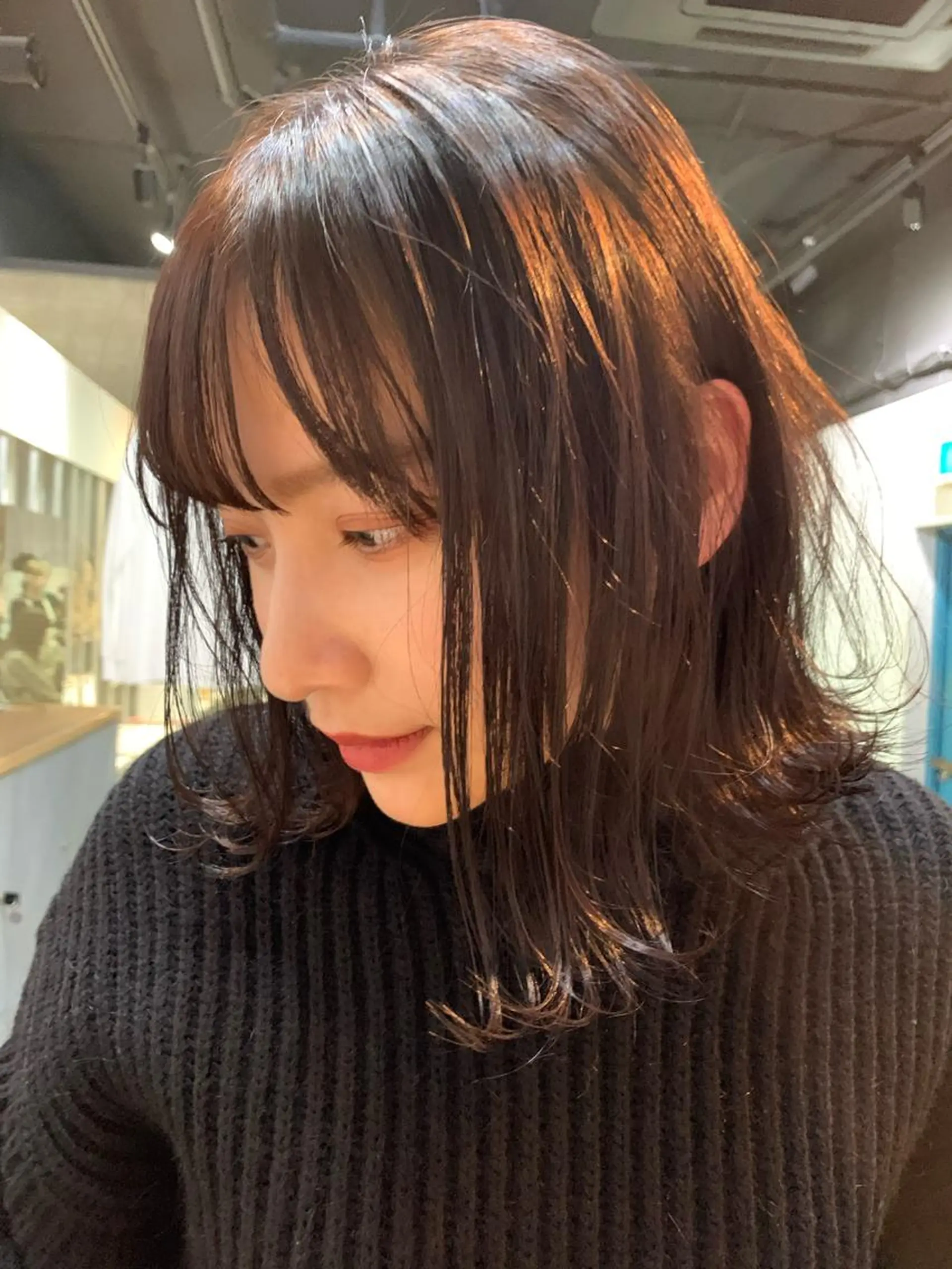 ミディアム カラー カット ヘアカラー トリートメント 🍃柔らかヘアー田中 瑞希🍃のヘアスタイル