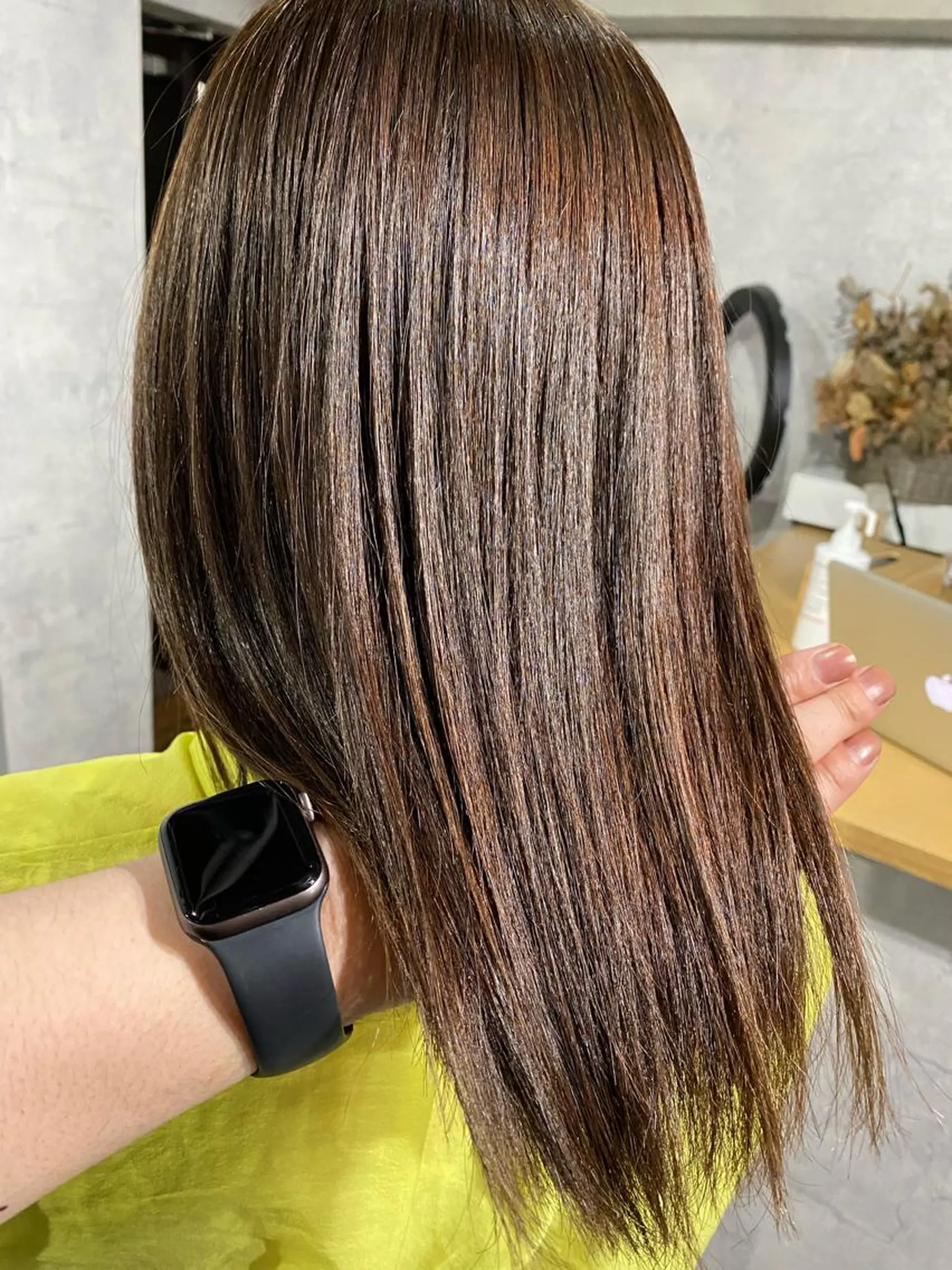 ミディアム カラー 髪質改善/レイヤー カット手塚奨のヘアスタイル