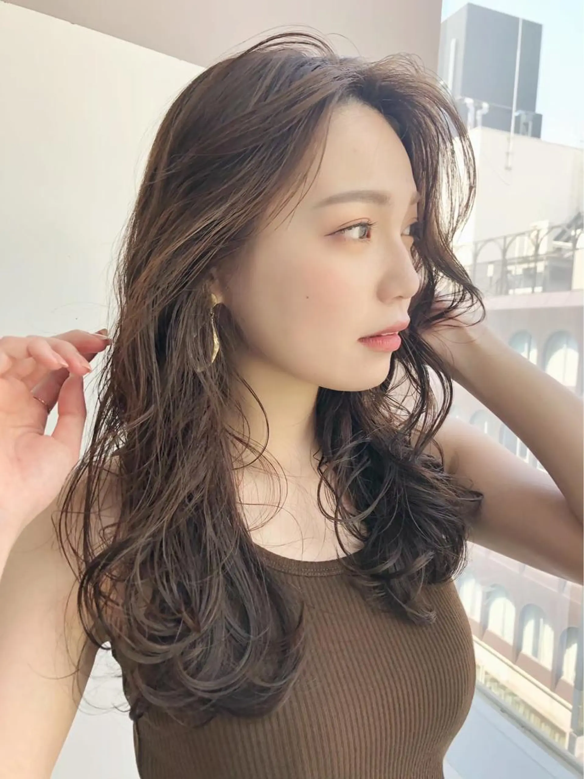 ロング カラー ヘアカラー トリートメント メンズスタイル 伊畑優希のヘアスタイル