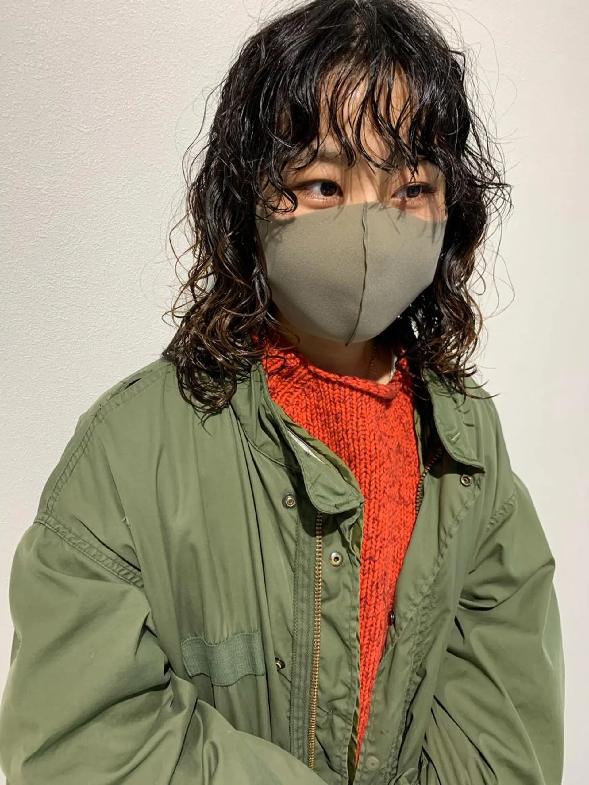 ミディアム パーマ カット パーマ ANY／SUE 千葉パーマのヘアスタイル