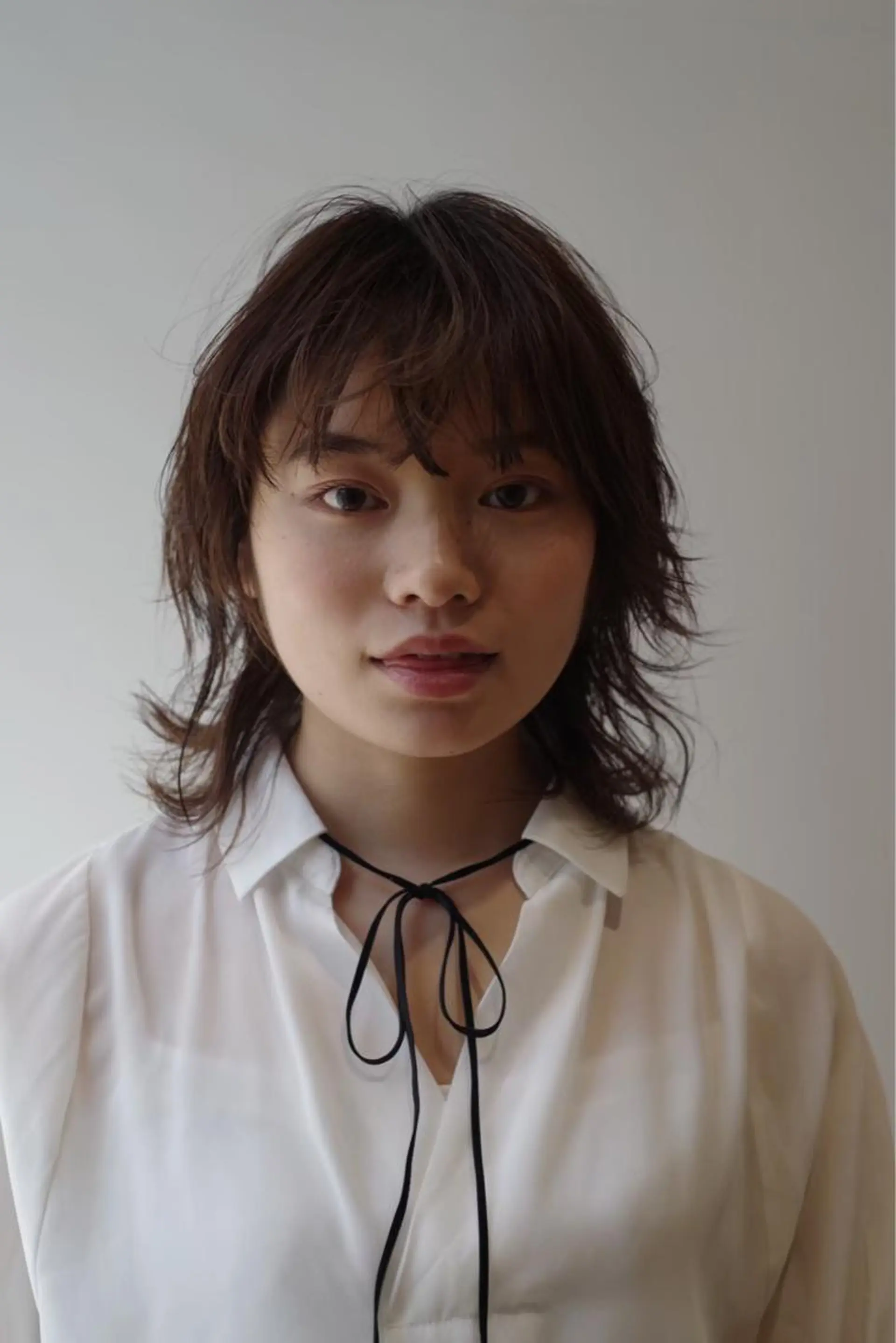 ミディアム カラー パーマ ヘアアレンジ メンズ キッズ ネイル マツエク・マツパ メンズウルフカット アディクシーカラー 透明感カラー ボブ ウルフカット 藤井 仁紀のヘアスタイル