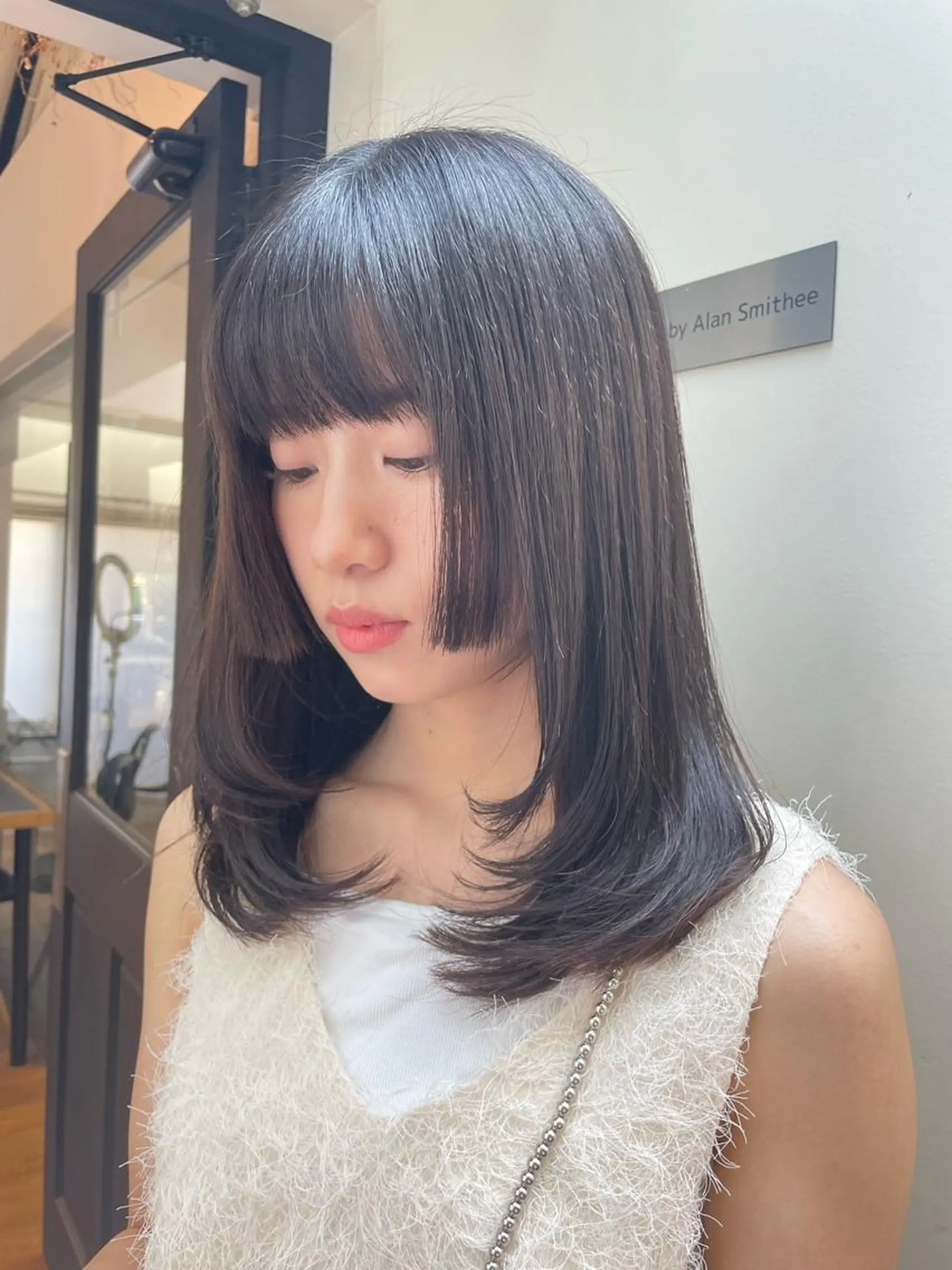 ミディアム 姫カット レイヤーカット yu-kaハッシュ カット/韓国レイヤーのヘアスタイル