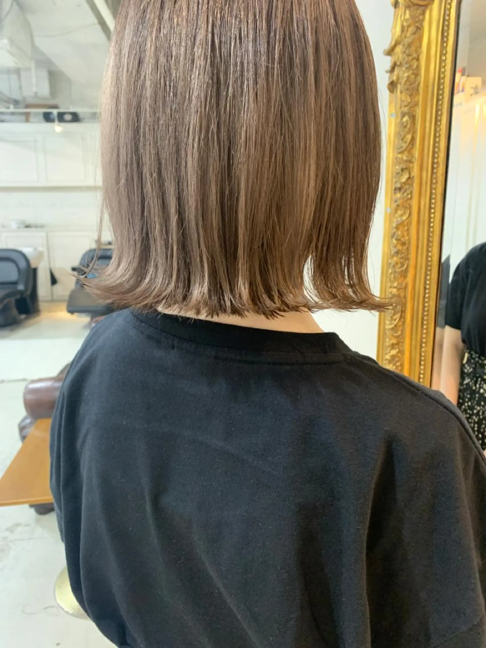 ミディアム カット ヘアカラー トリートメント ダブルカラー/透明感 💈JUNYA💈のヘアスタイル