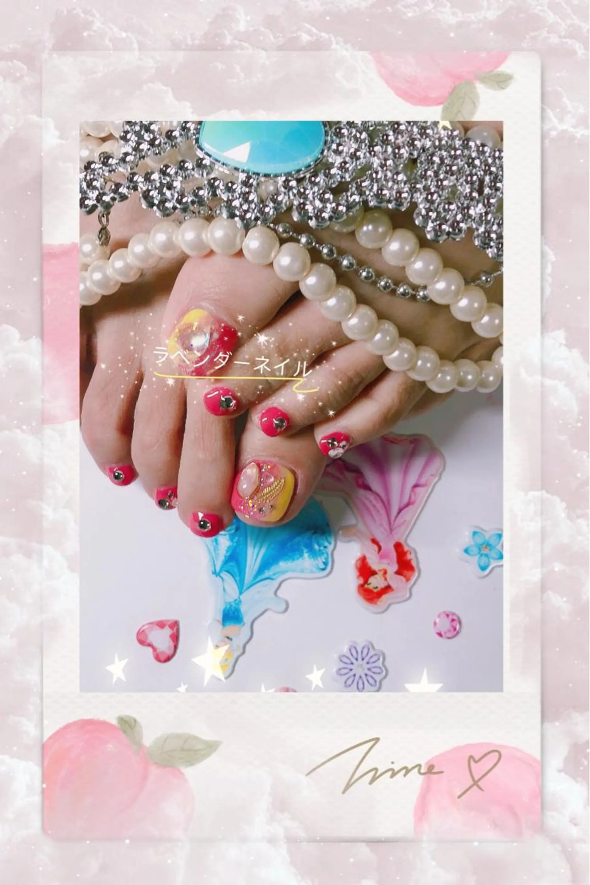 ネイル ラベンダー💖日暮里 ルル💖ネイルのネイルデザイン