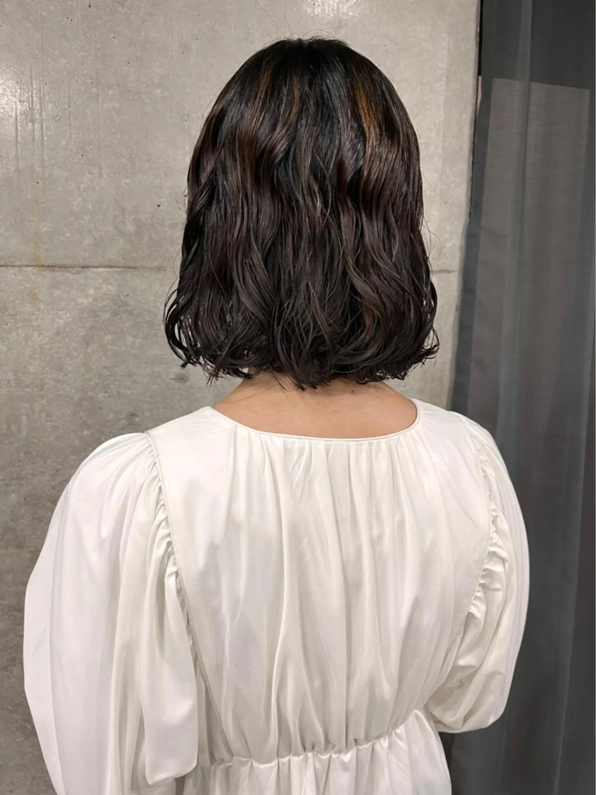 ミディアム カラー パーマ 吉田一輝 外国人パーマのヘアスタイル