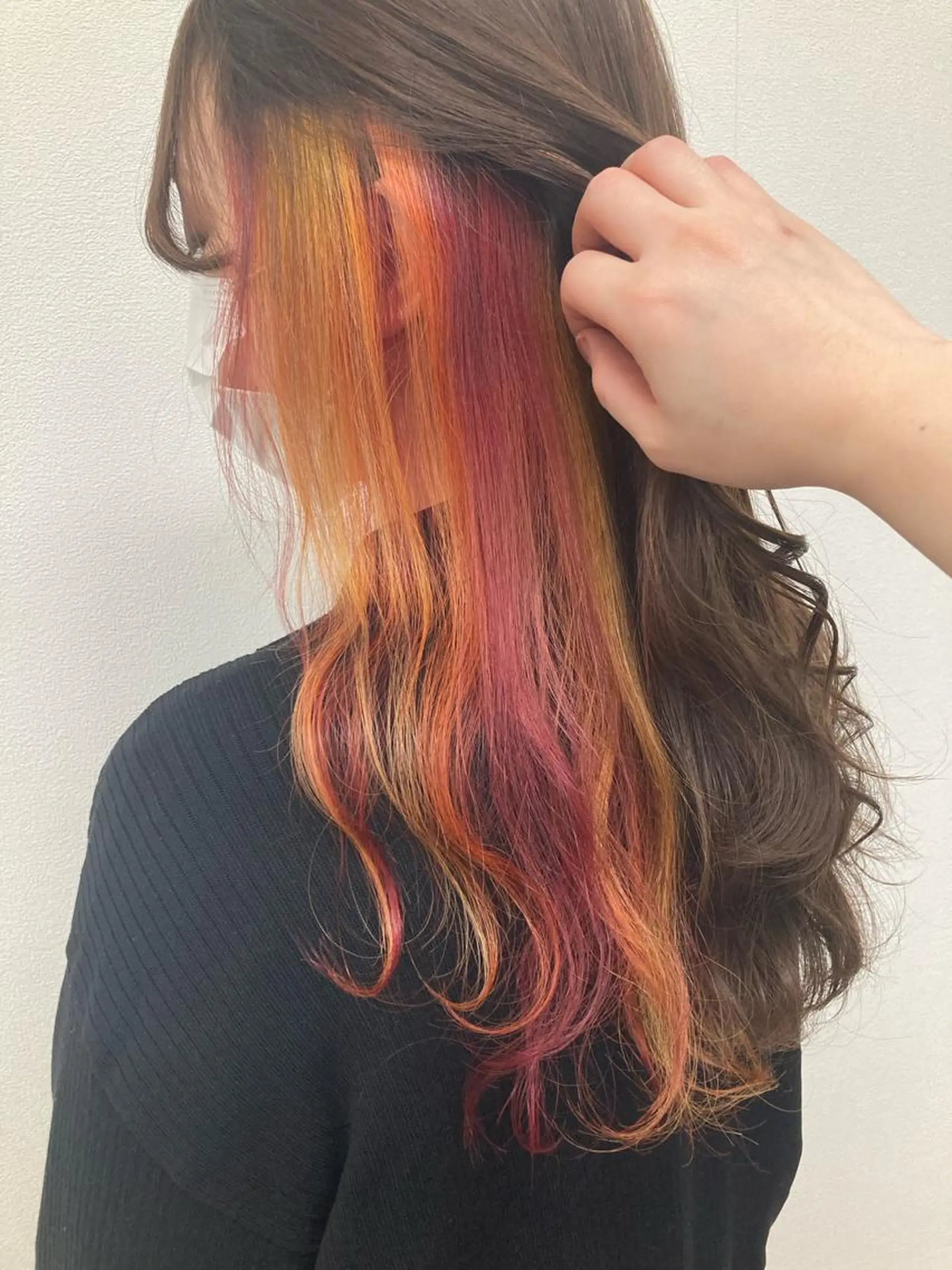 セミロング ヘアカラー トリートメント 髪質改善/痛ませ ないカラー/西村航大のヘアスタイル