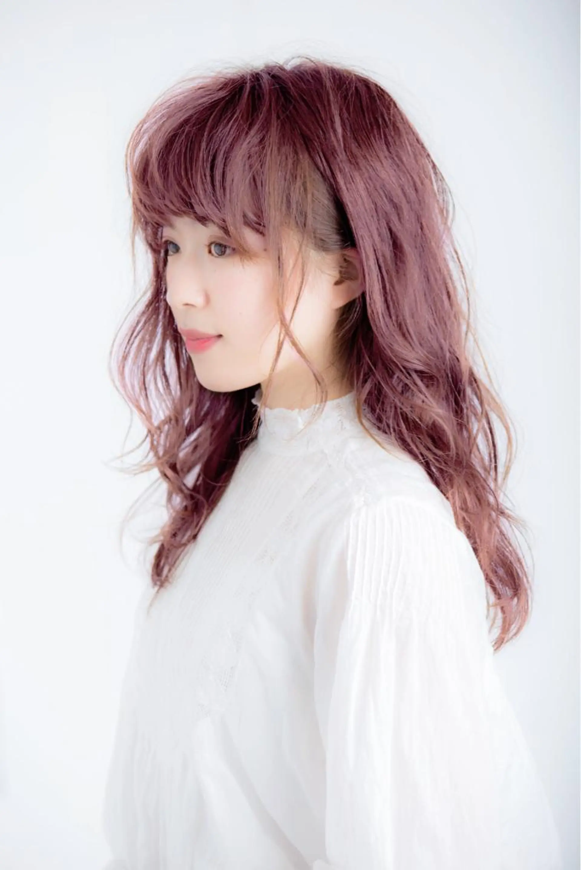 セミロング カラー ベージュカラー ピンクカラー ピンクベージュ カット ヘアカラー トリートメント Le'a渋谷所属・インナーエクステ渋谷 🦋KAJIのヘアスタイル