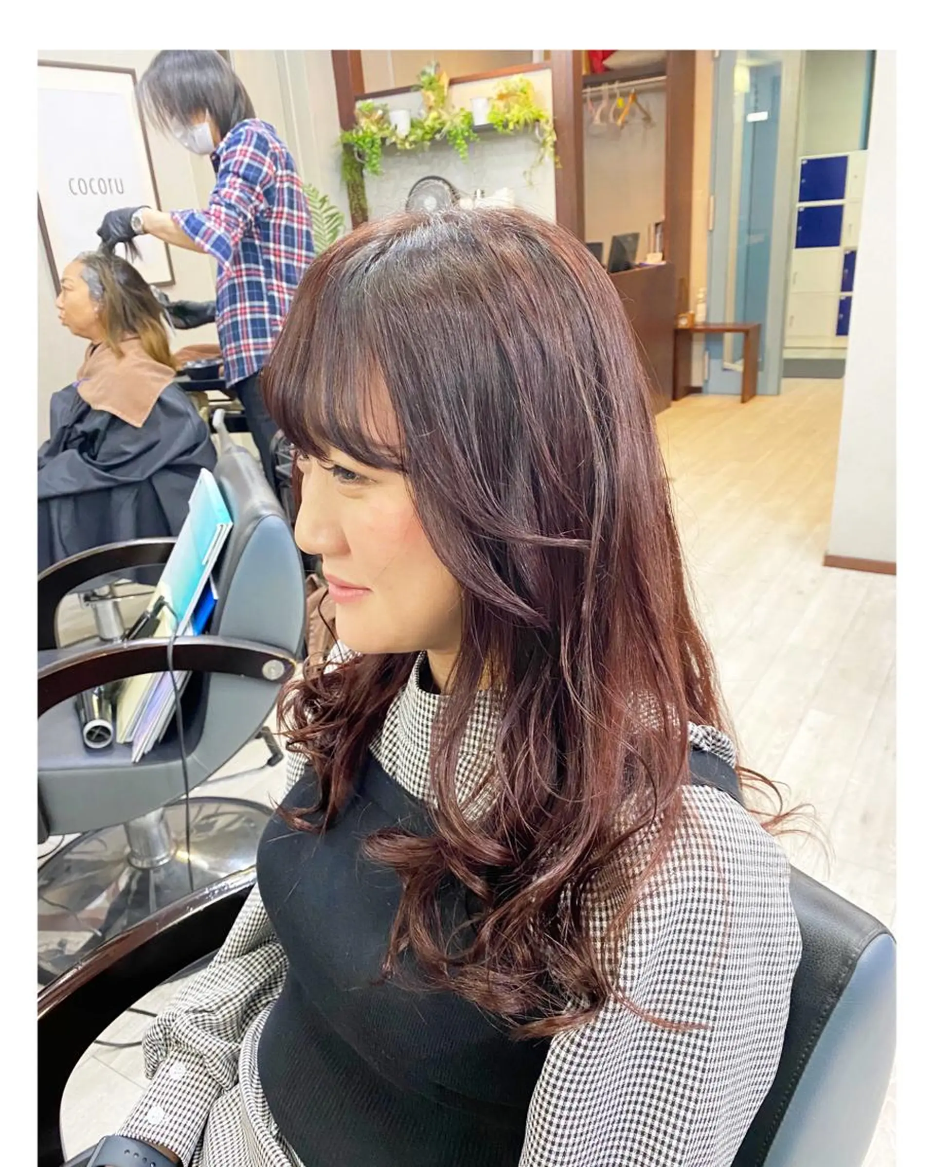ロング カラー レッドカラー ヘアカラー トリートメント ＊横浜駅＊ 金子 誠也のヘアスタイル