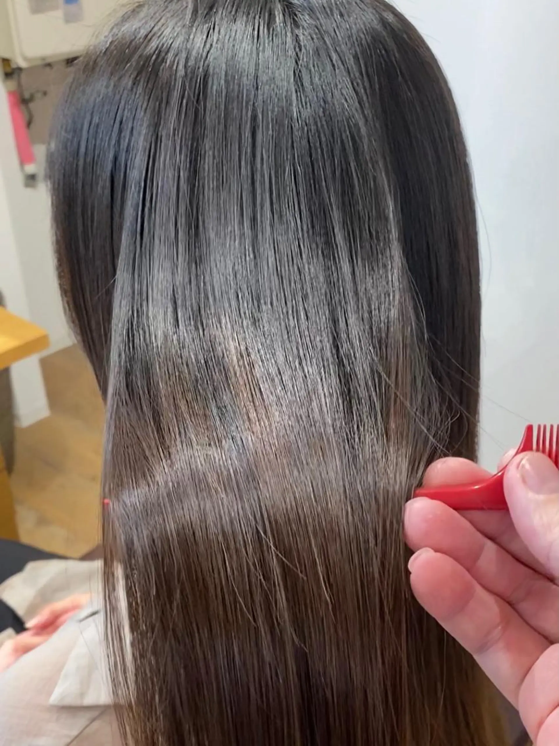 セミロング くせ毛 髪質改善 縮毛矯正 トリートメント 髪質改善特化KIZU /艶髪研究（京都）のヘアスタイル