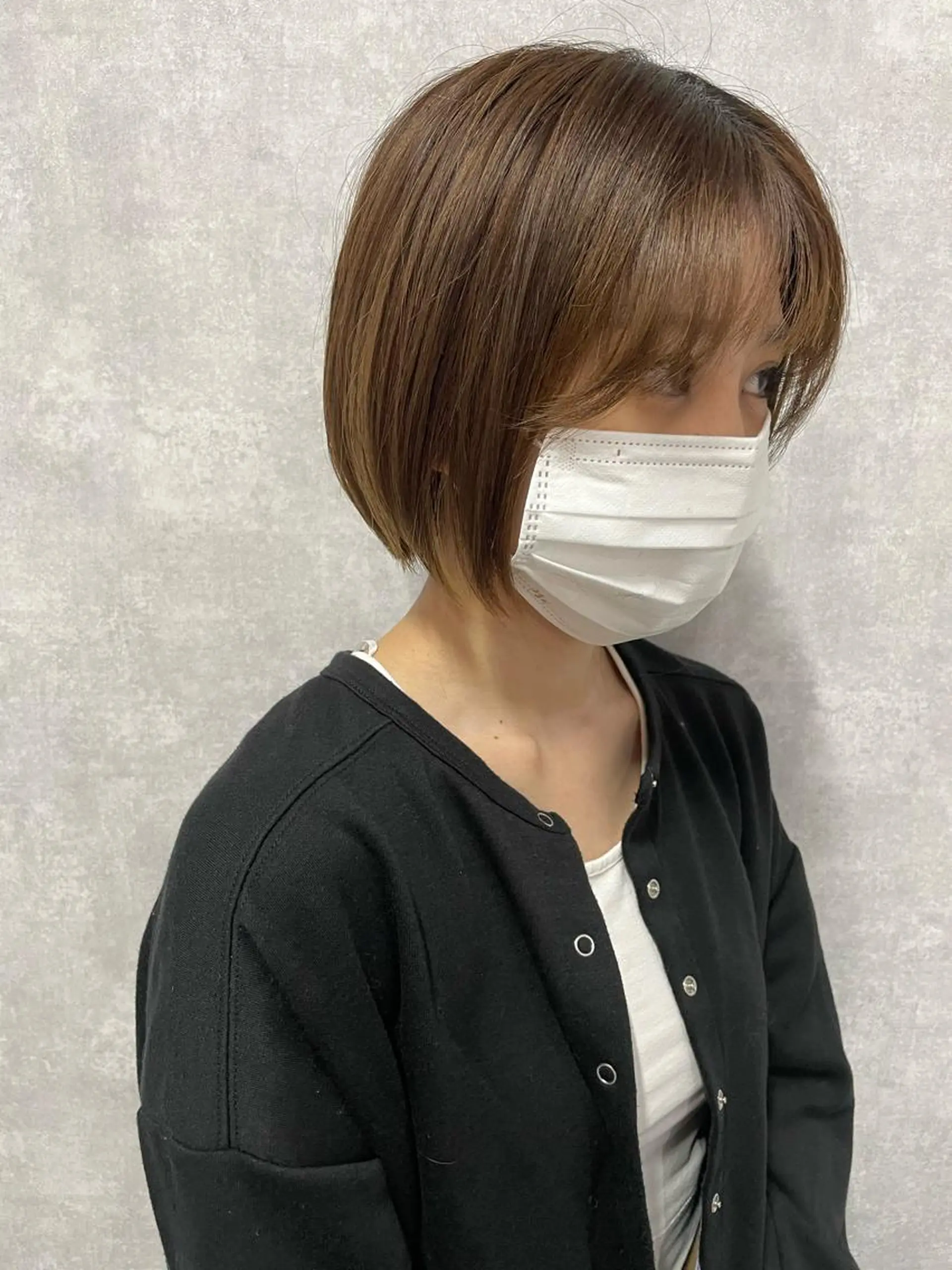 ショート 切りっぱなしボブ ショートボブ ハンサムショート 丸みショート アッシュ モテ髪/ボブ/ショー ト/アダチフウトのヘアスタイル