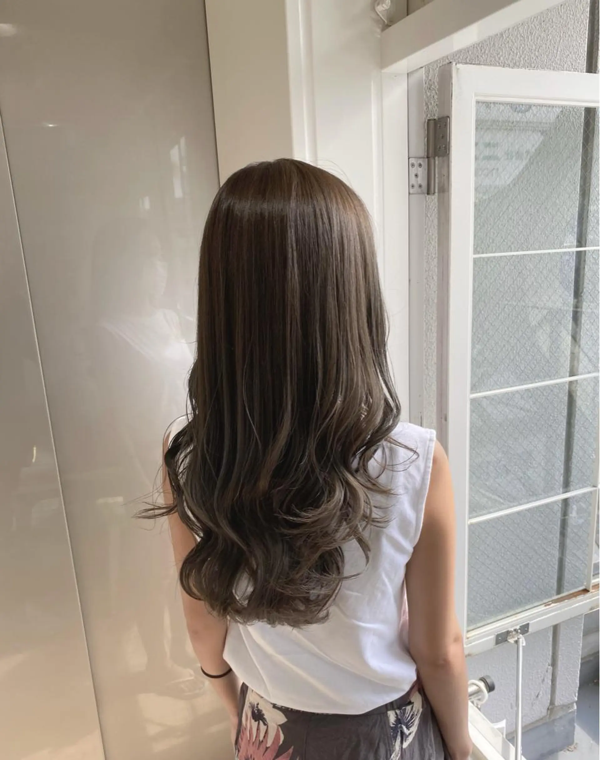 ロング アッシュ 片桐 大介のヘアスタイル
