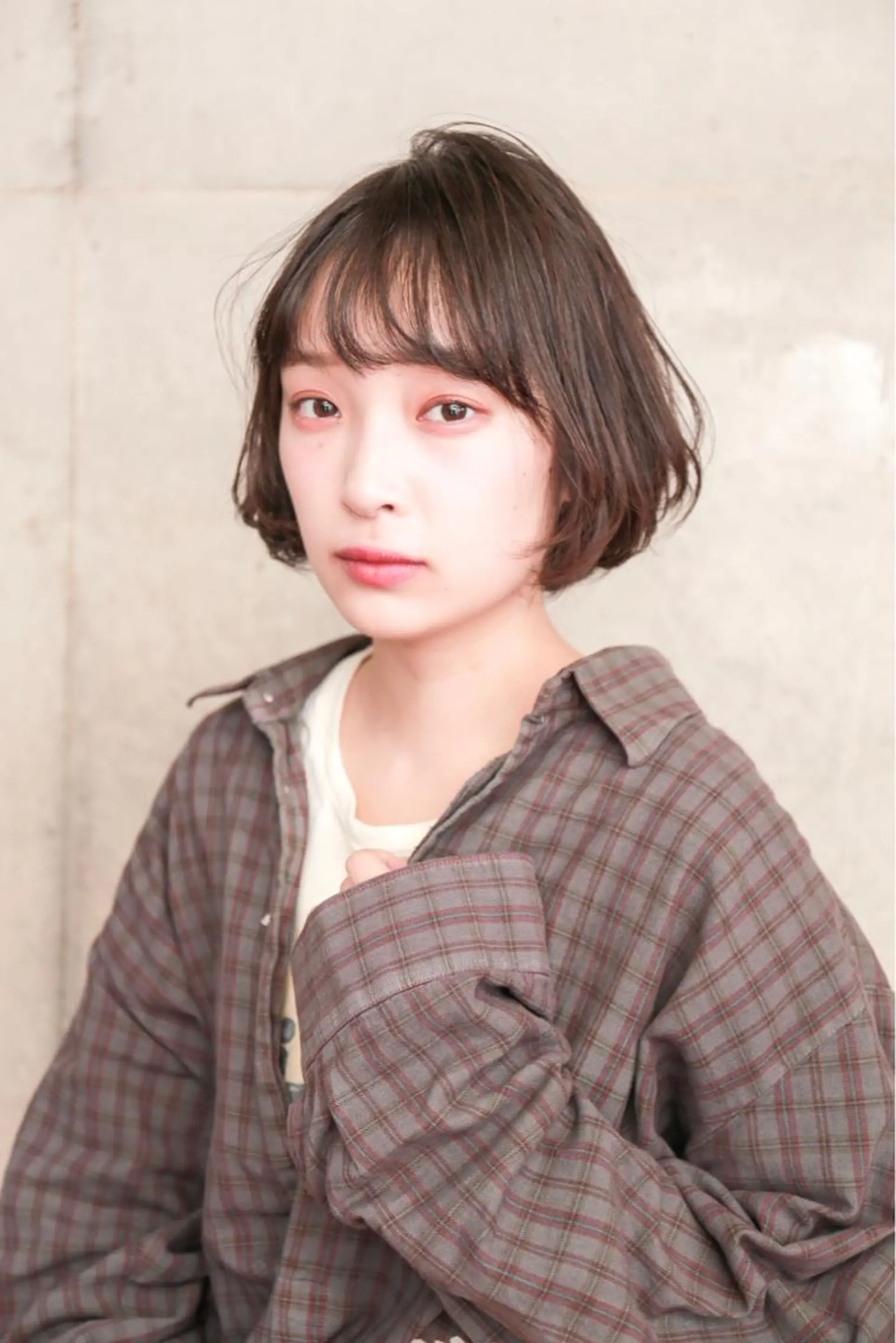 ショート カラー ベージュカラー ボブ センスをお届けします 大谷将生infpのヘアスタイル