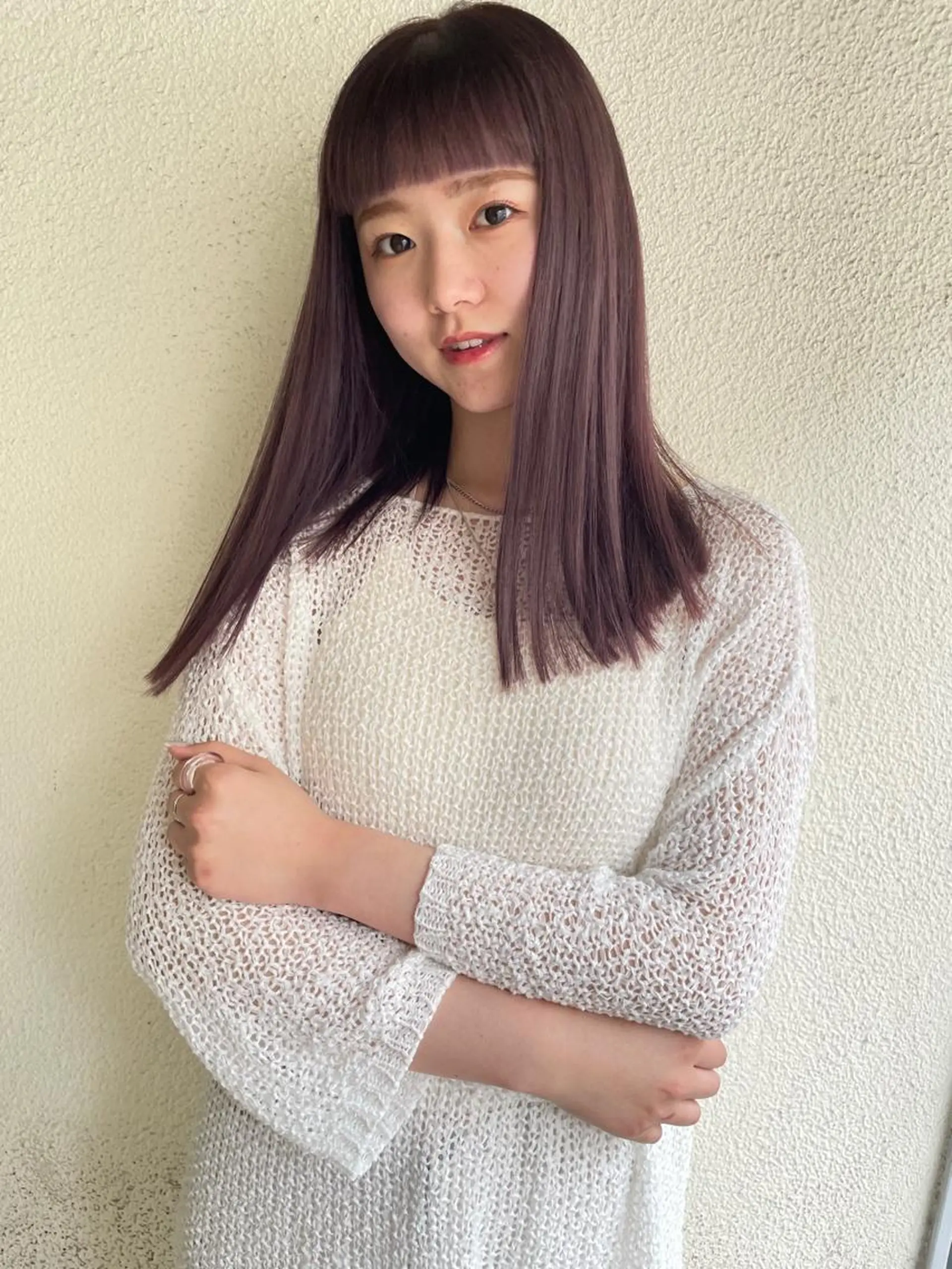 セミロング カラー ヘアアレンジ 髙塚碧🇰🇷 韓国ヘア🎗️のヘアスタイル