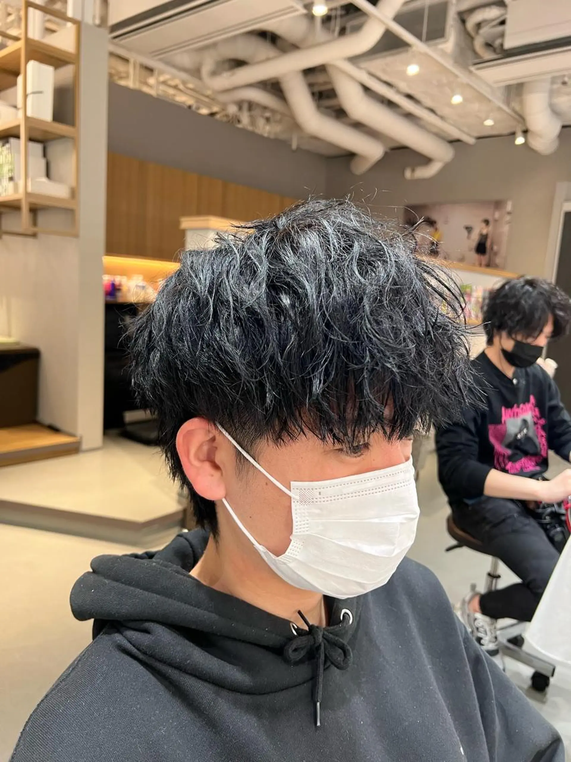 ショート パーマ メンズ 梅田茶屋町メンズ 専門美容師 山元一平のヘアスタイル