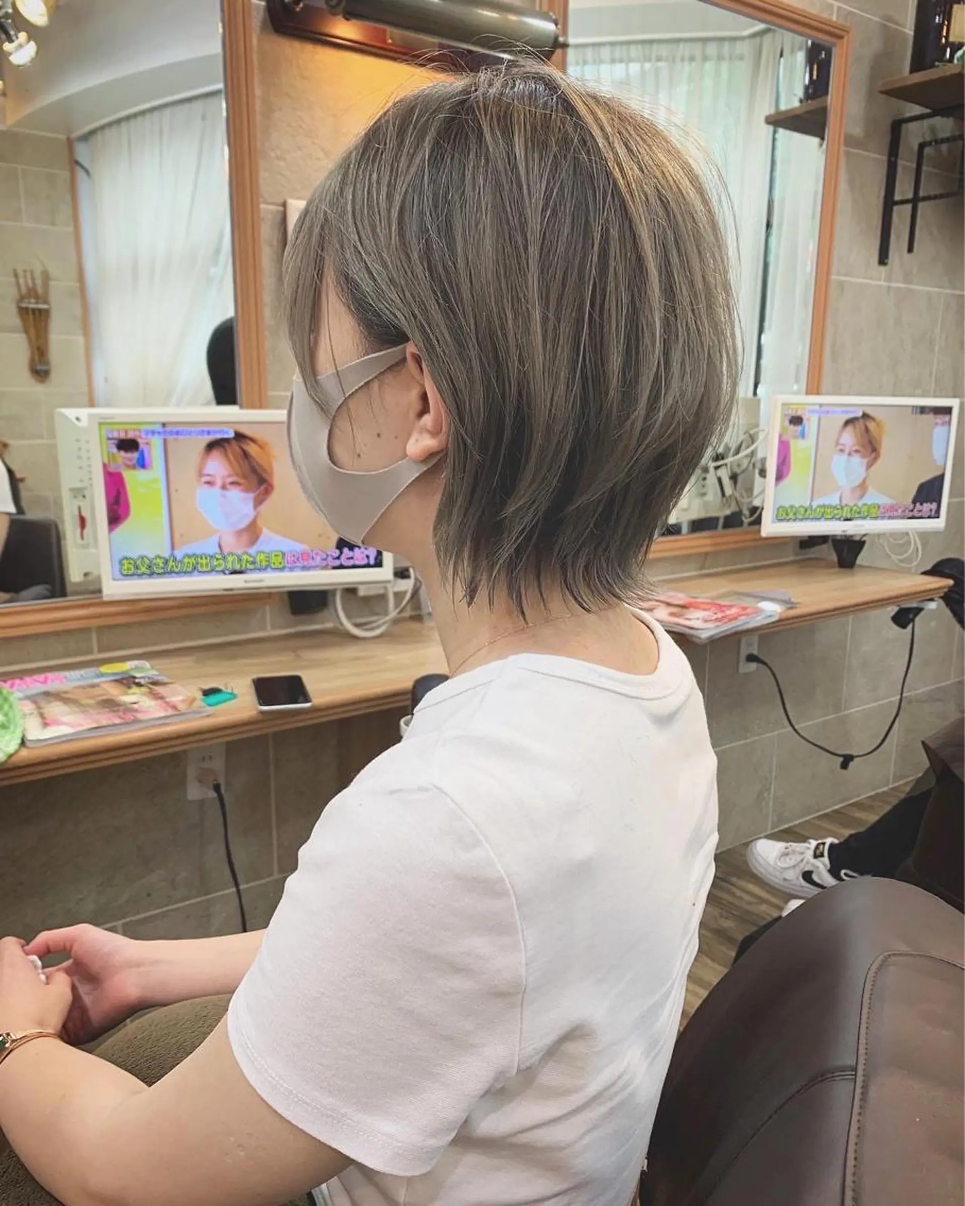 ショート カラー ウルフカット カット ヘアカラー トリートメント 平尾 拓也のヘアスタイル