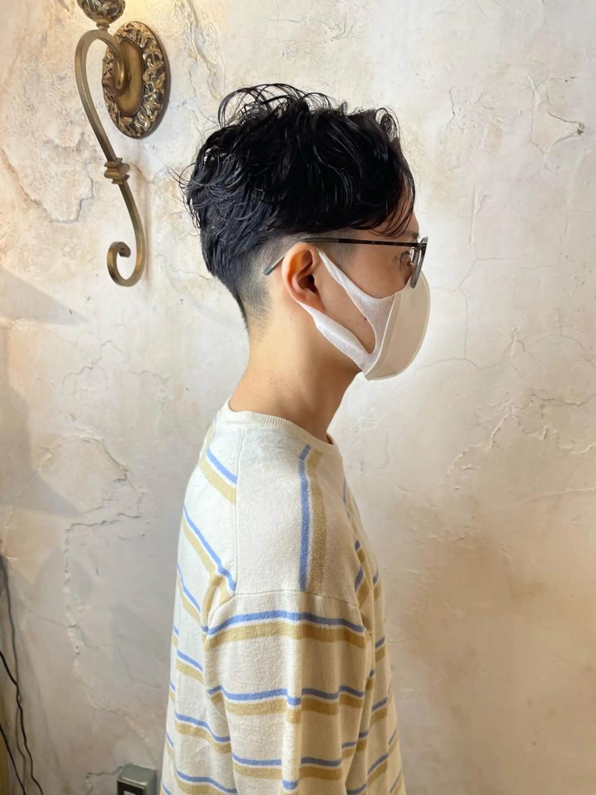 ショート カット パーマ マネージャー 山城洸希のヘアスタイル