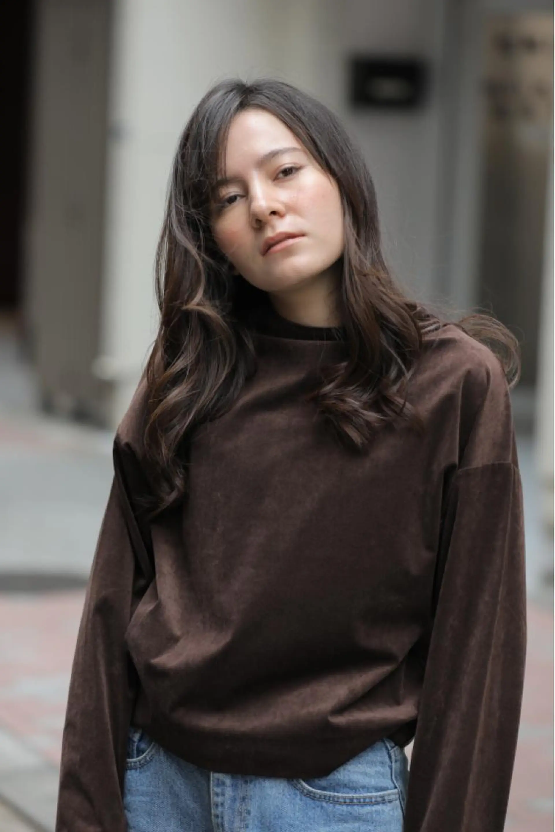 ミディアム ハイライト 髪質改善 小顔カット Endearing 銀座/レイヤーカットのヘアスタイル