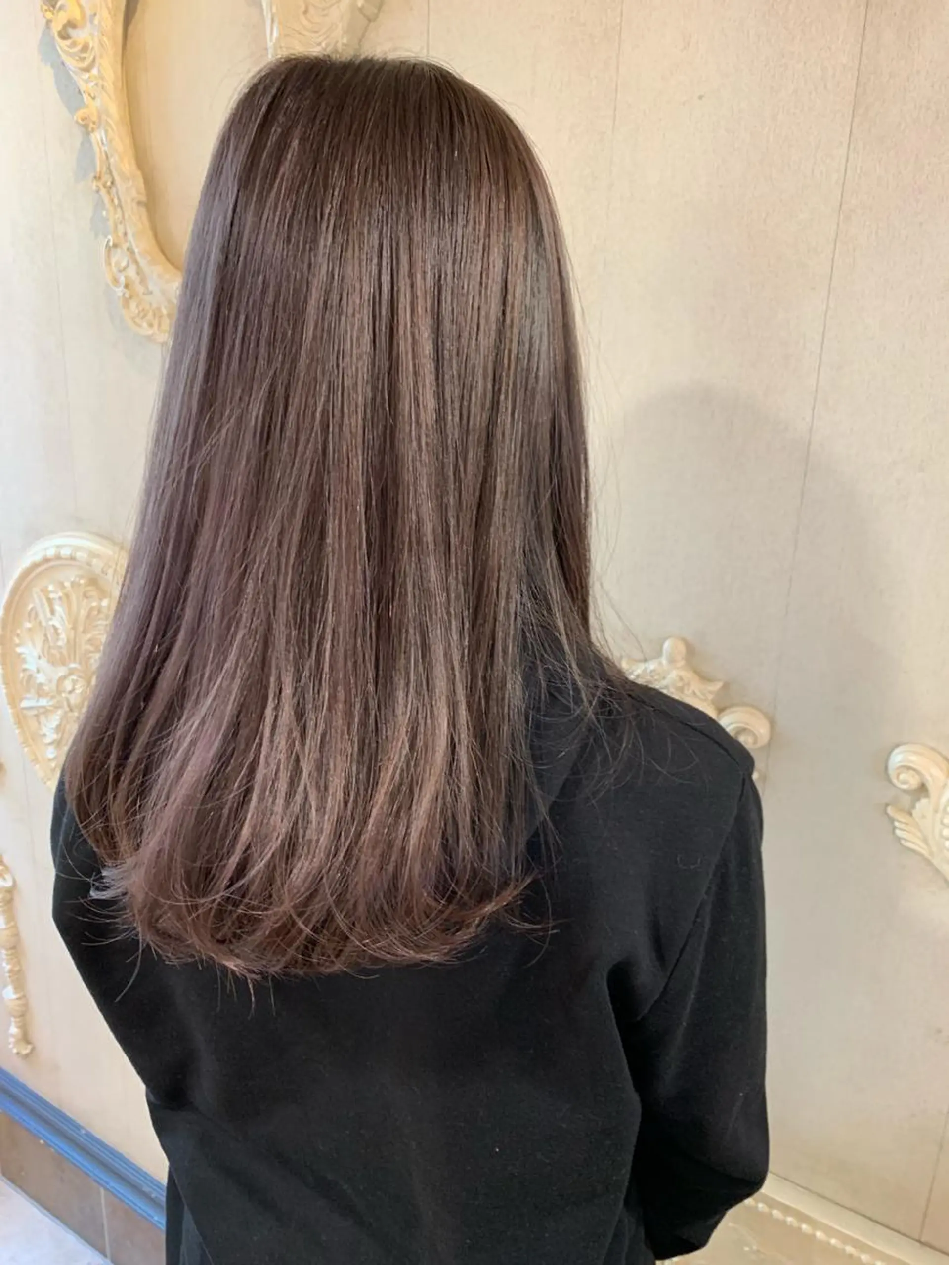 ロング カラー アッシュ 透明感カラー パープルカラー パープルアッシュ 山下 直人のヘアスタイル