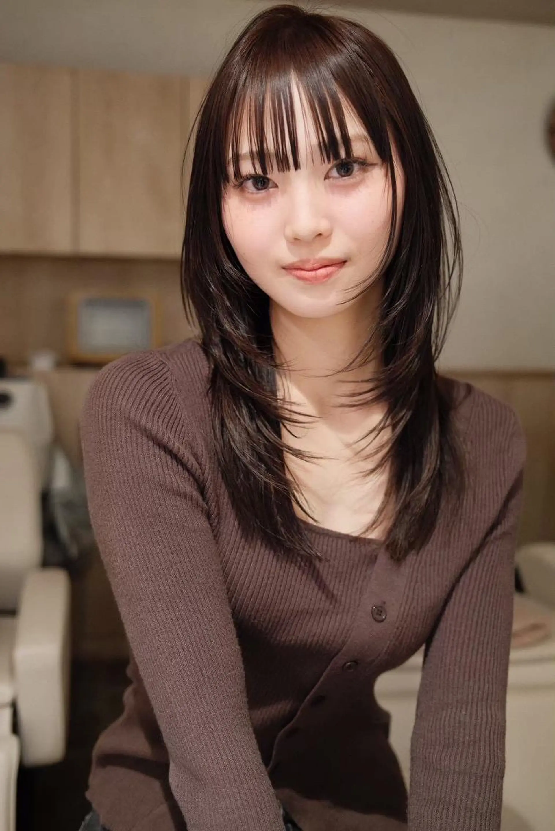 ロング くびれヘア くびれレイヤー レイヤーカット 小顔カット カラー/レイヤー/ 髪質改善/PAAQのヘアスタイル